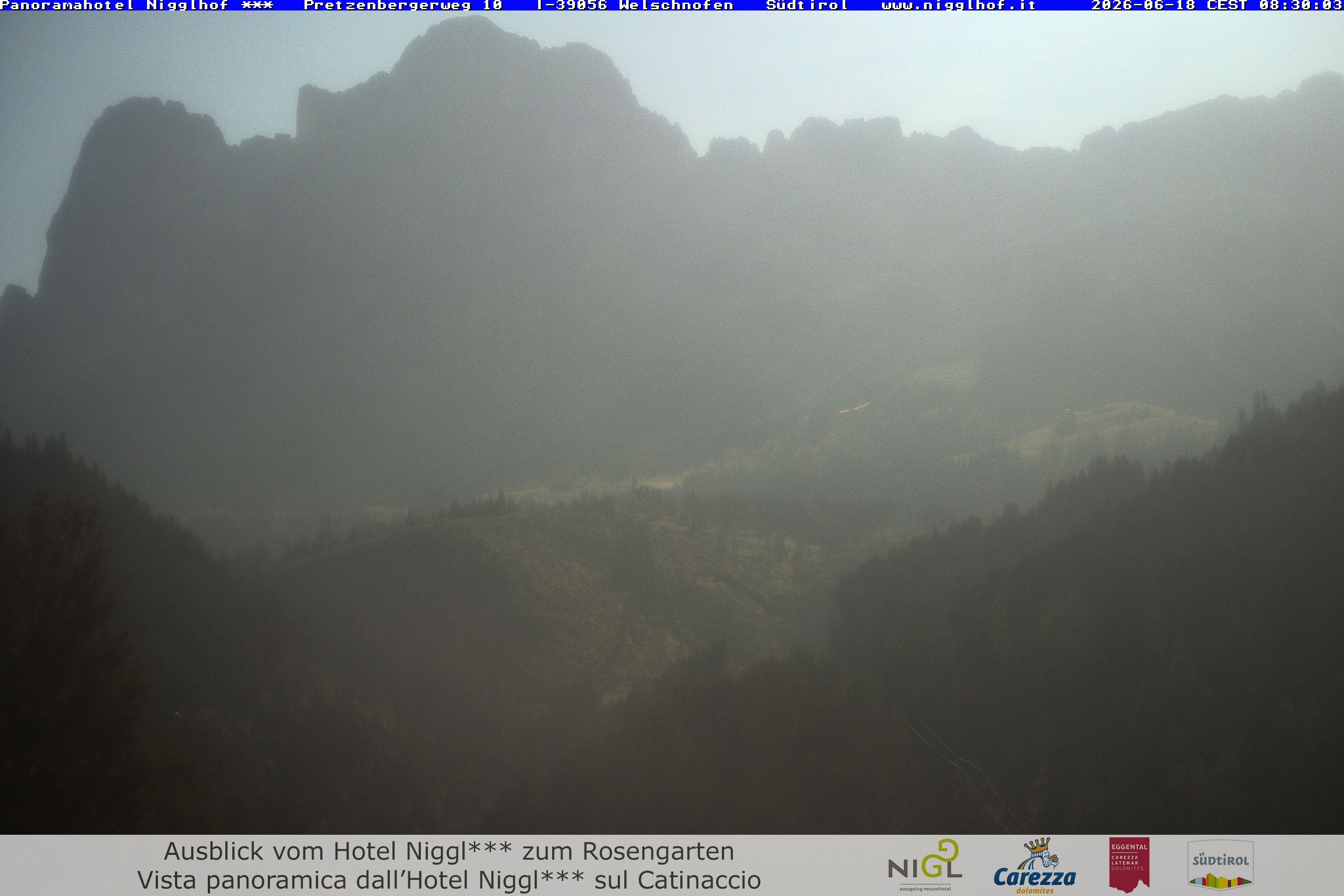 Archived image Webcam Welschnofen: Hotel Nigglhof