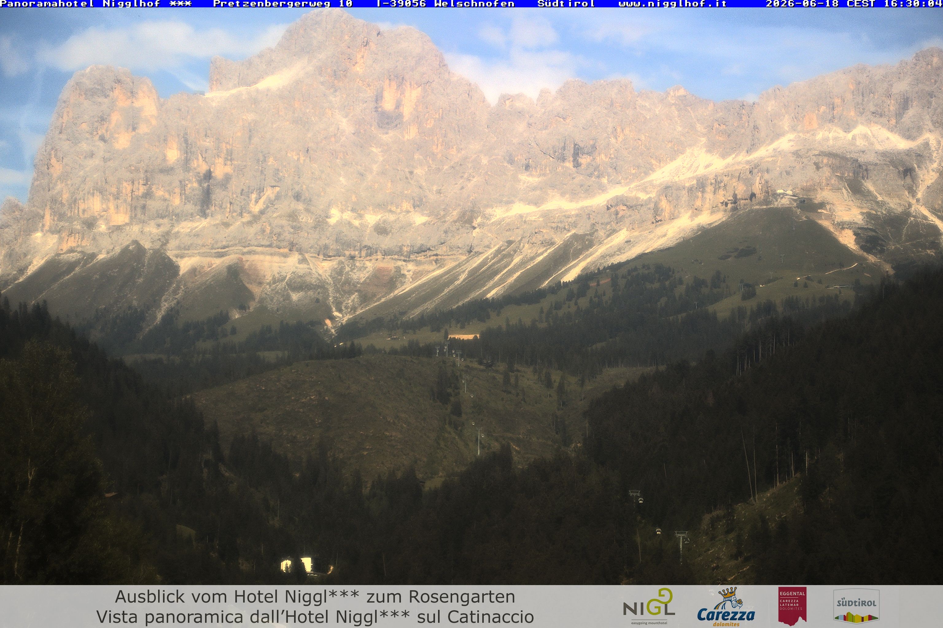 Archived image Webcam Welschnofen: Hotel Nigglhof