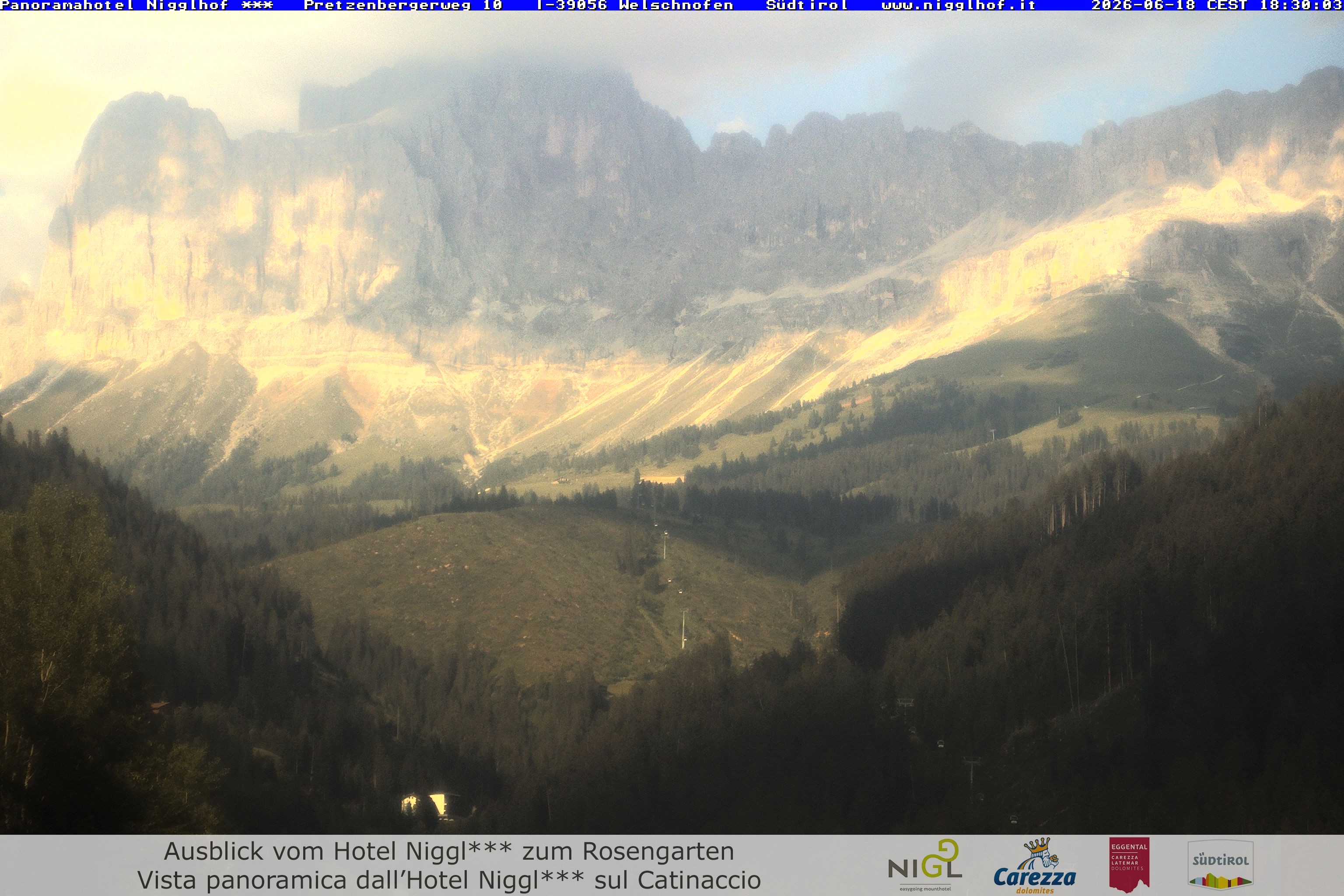Archived image Webcam Welschnofen: Hotel Nigglhof