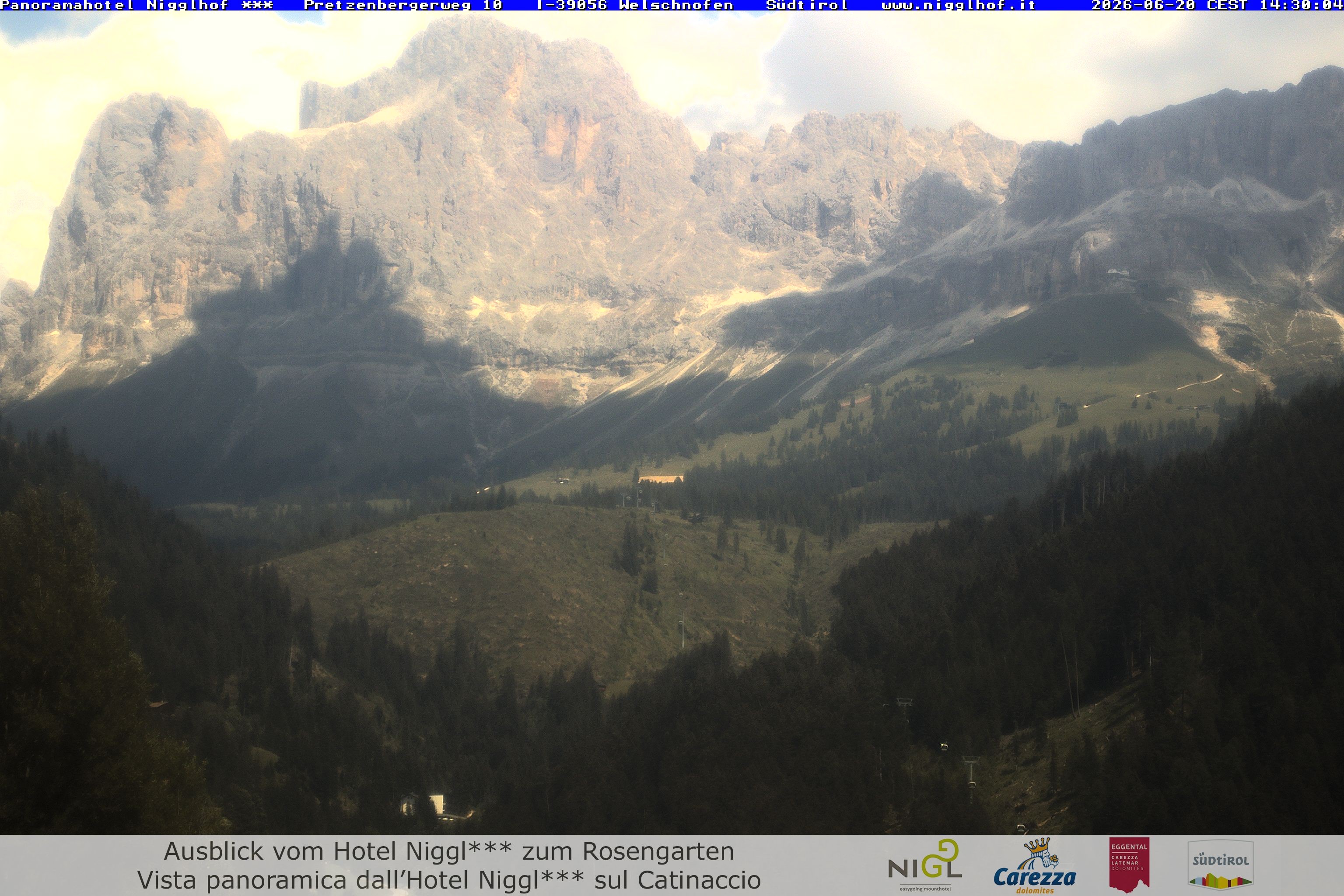 Archived image Webcam Welschnofen: Hotel Nigglhof