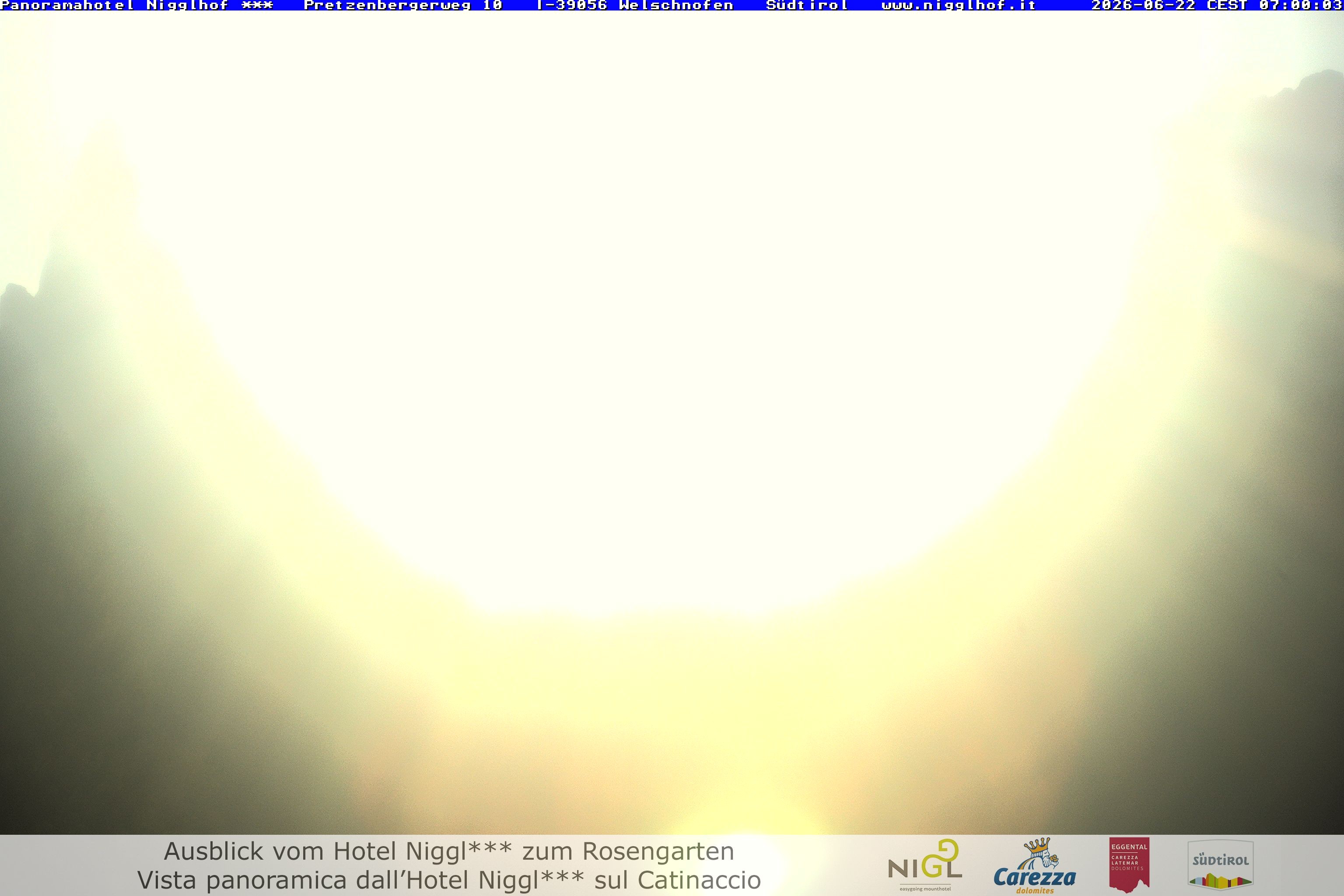 Archived image Webcam Welschnofen: Hotel Nigglhof