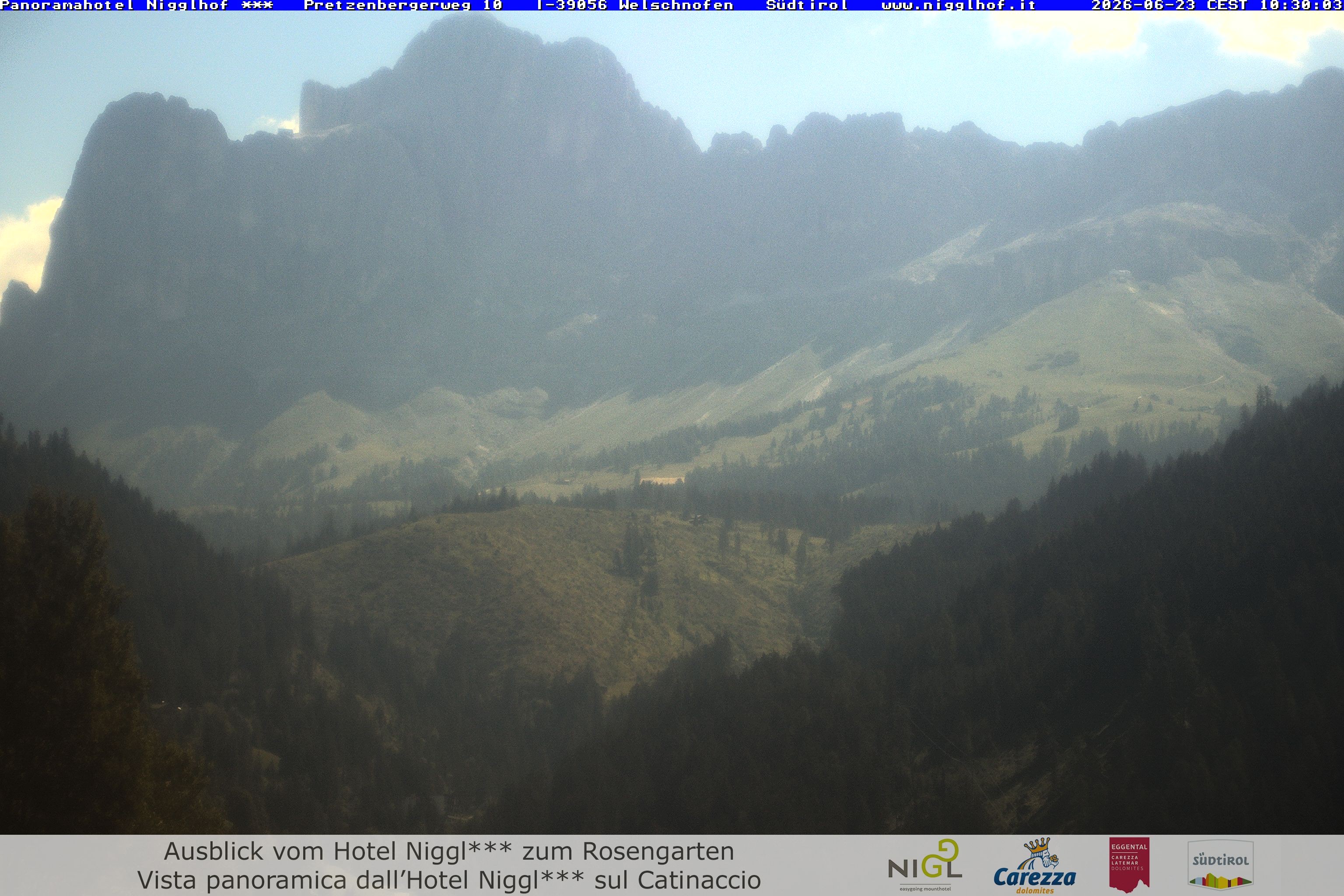 Archived image Webcam Welschnofen: Hotel Nigglhof