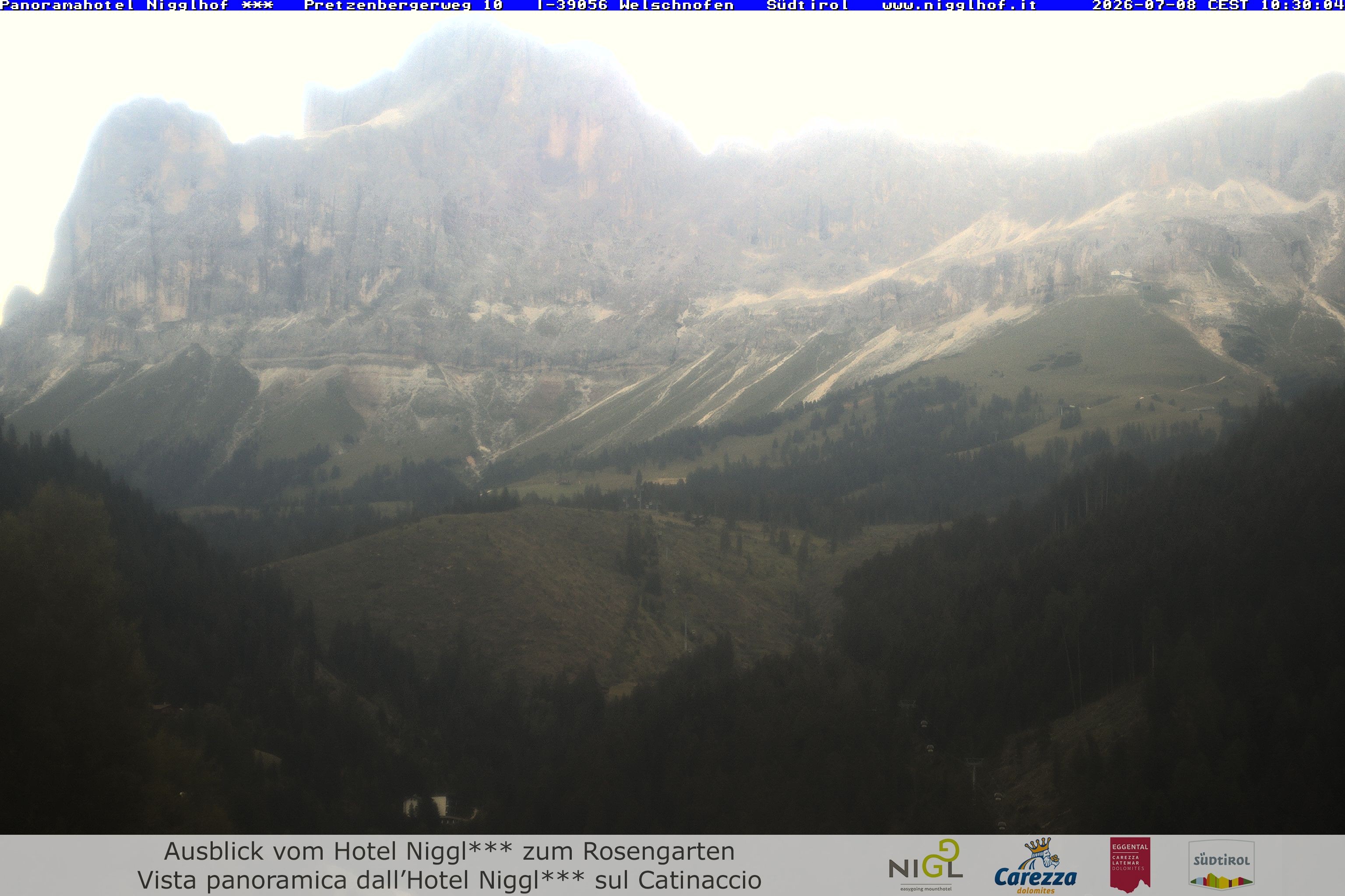 Archived image Webcam Welschnofen: Hotel Nigglhof