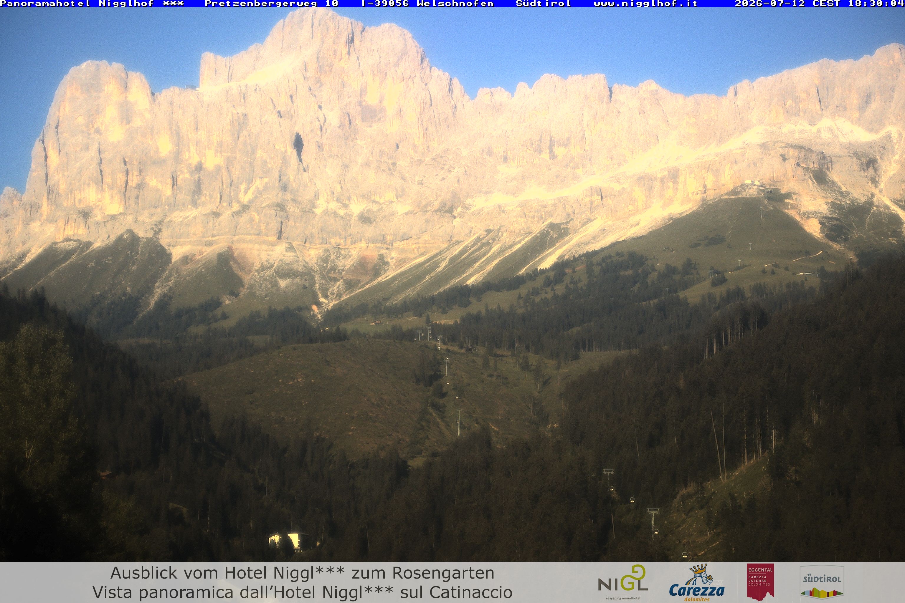 Archived image Webcam Welschnofen: Hotel Nigglhof