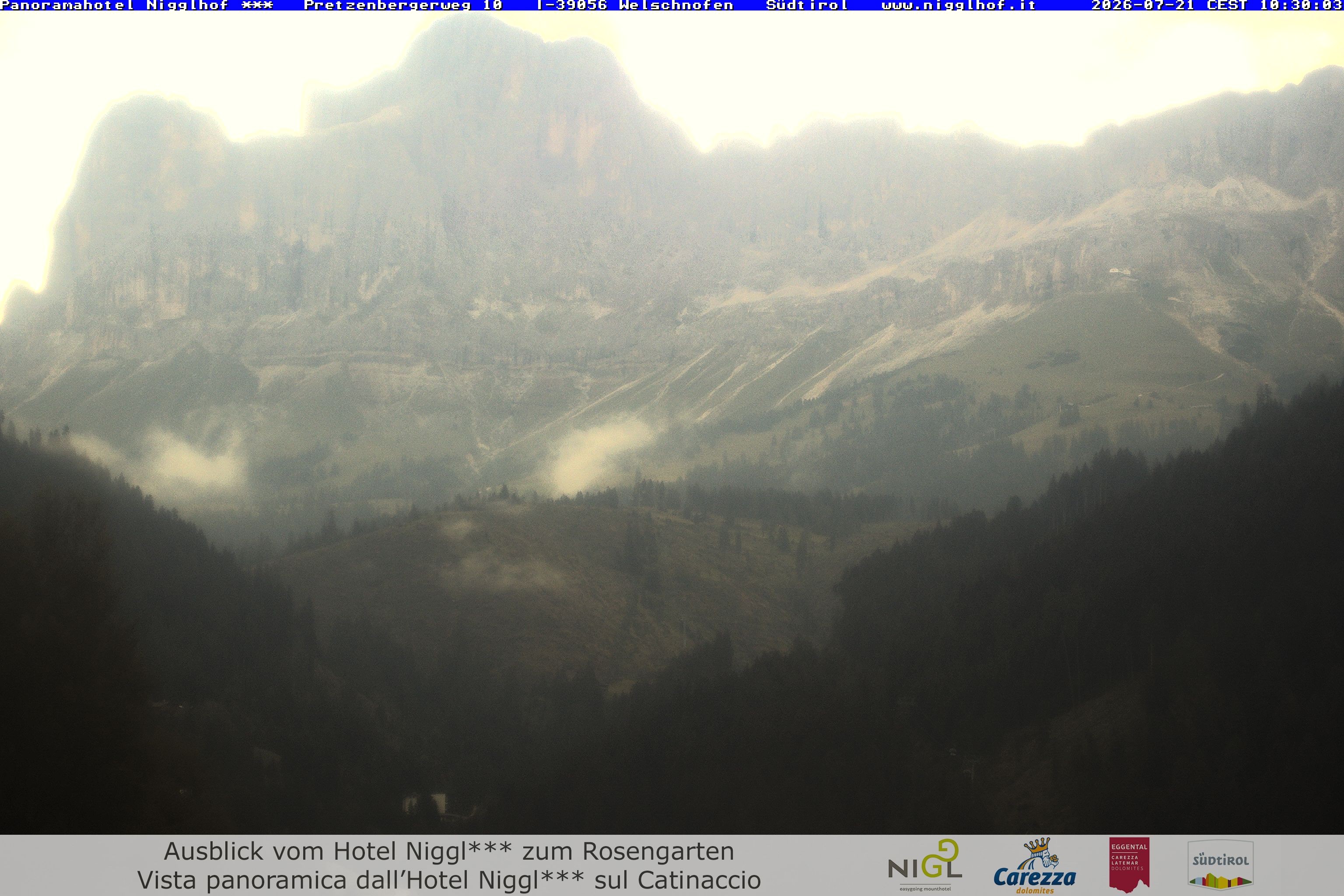 Archived image Webcam Welschnofen: Hotel Nigglhof