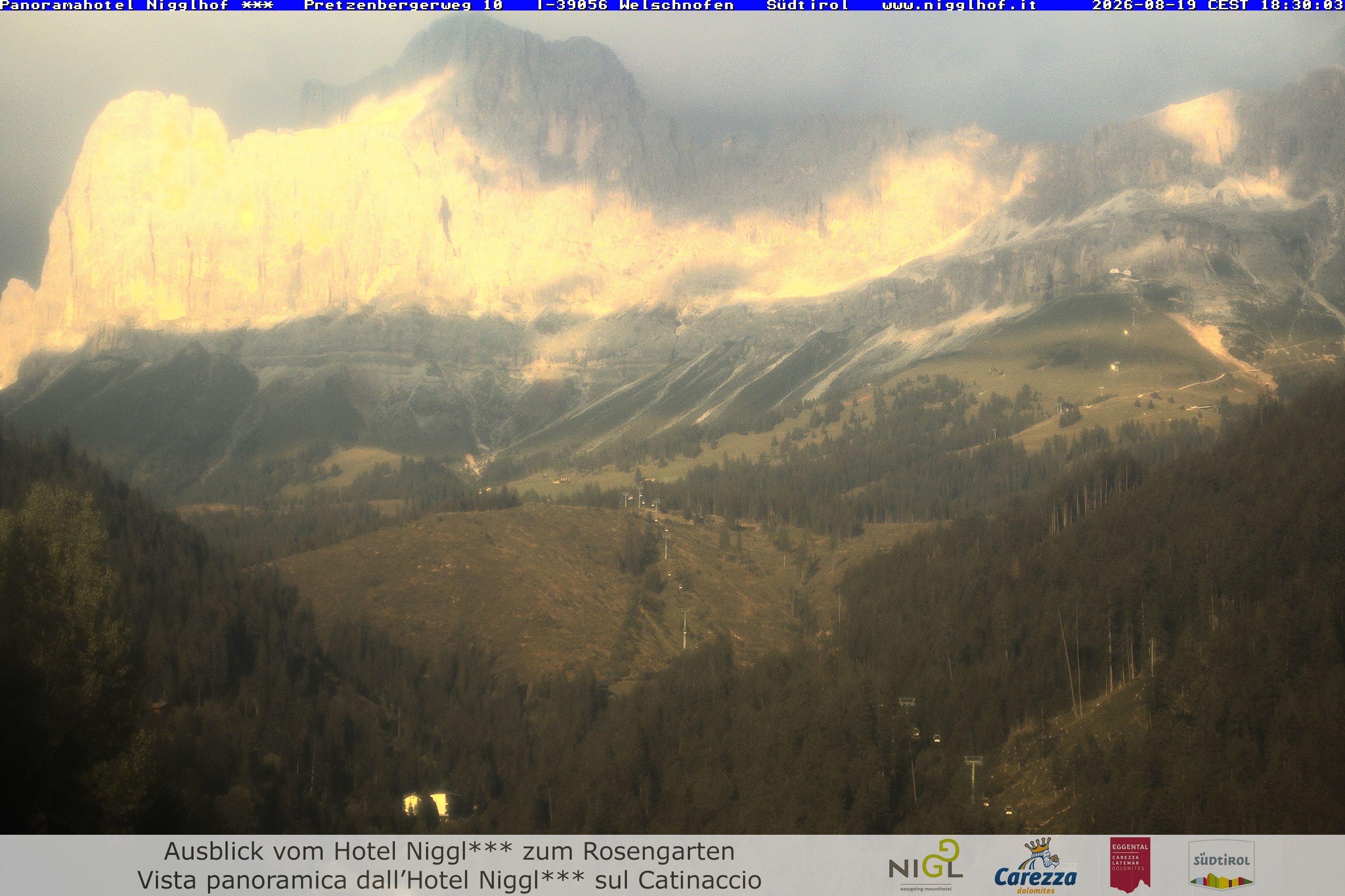 Archiv Foto Webcam Welschnofen: Hotel Nigglhof