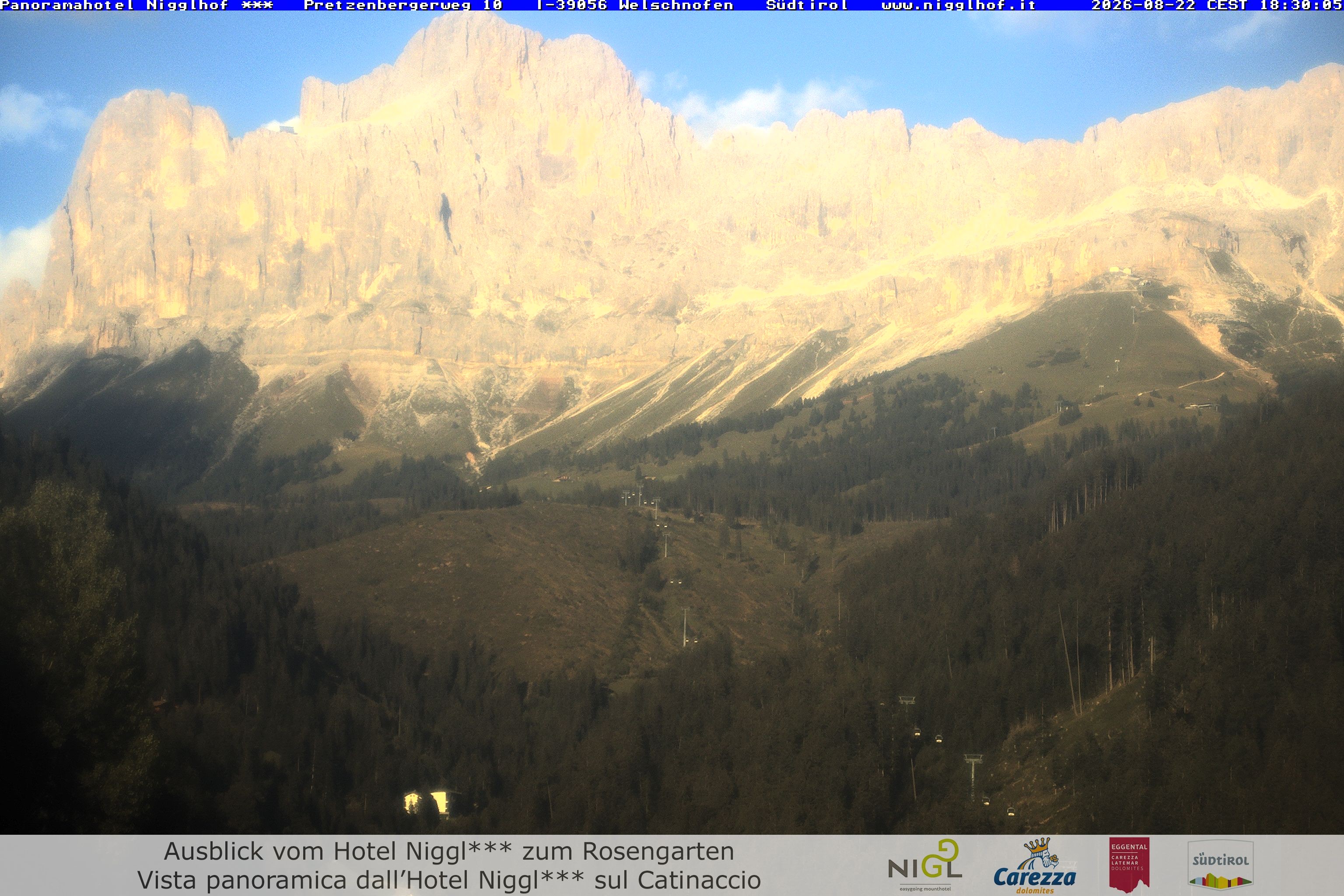Archived image Webcam Welschnofen: Hotel Nigglhof