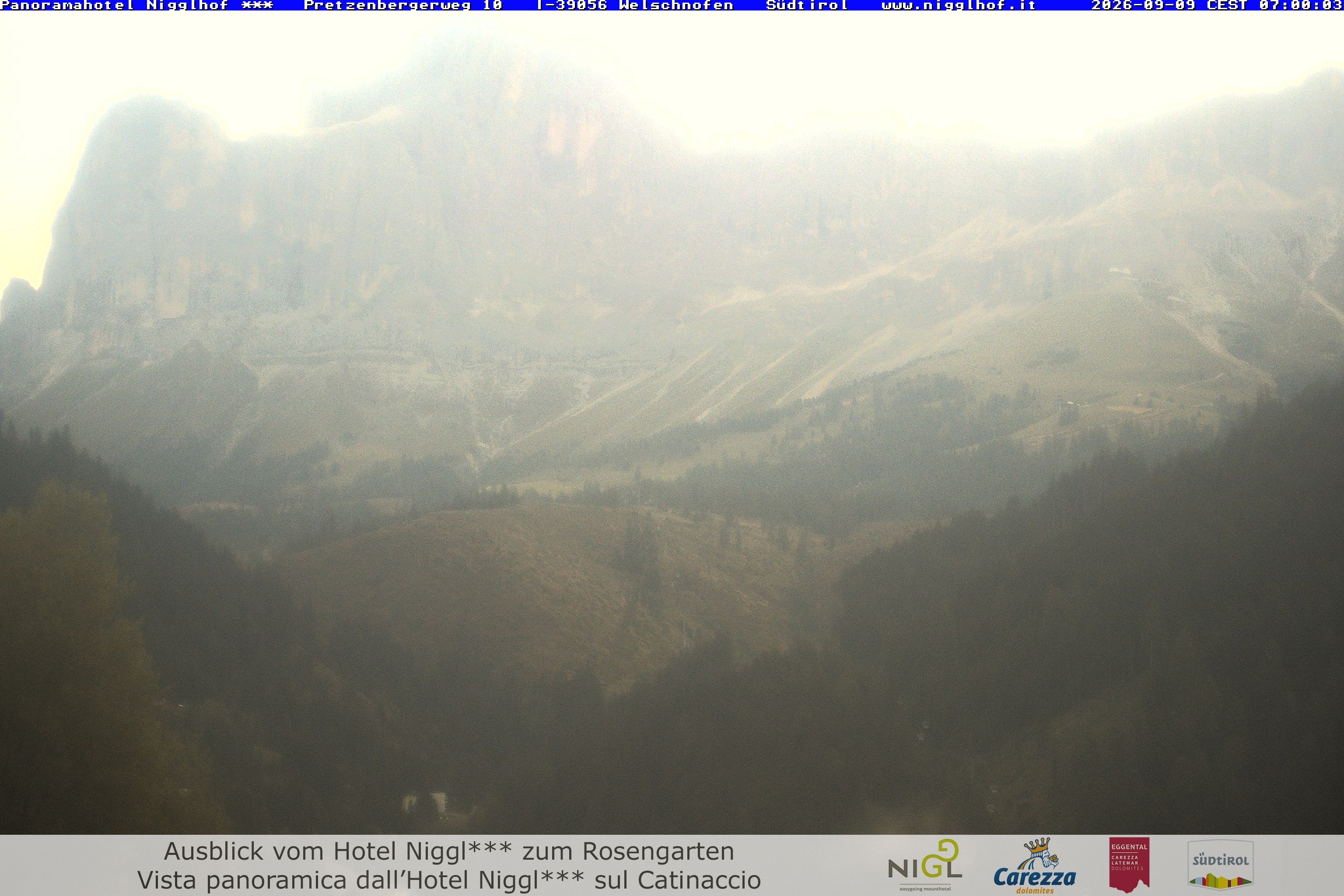Archived image Webcam Welschnofen: Hotel Nigglhof