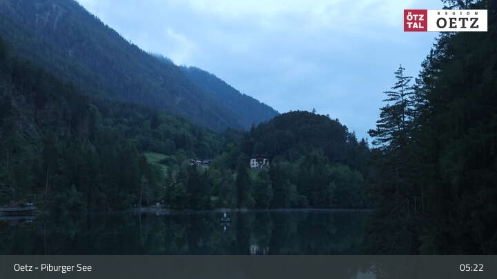 Archived image Webcam Lake Piburg (Ötztal valley)