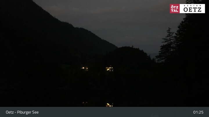 Archived image Webcam Lake Piburg (Ötztal valley)