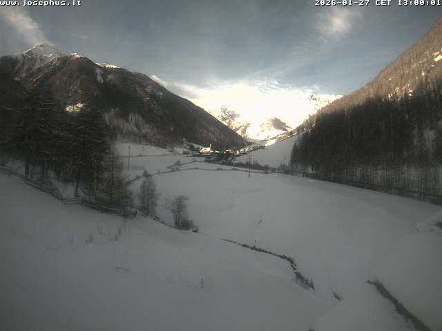 Archived image Webcam View from Hotel Josephus - Schnalstal