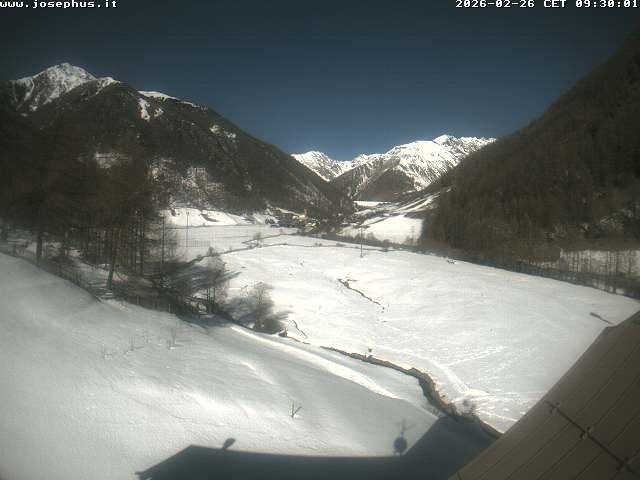 Archived image Webcam View from Hotel Josephus - Schnalstal