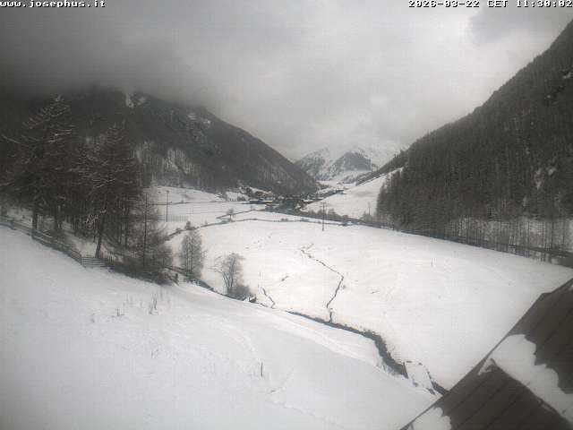 Archived image Webcam View from Hotel Josephus - Schnalstal