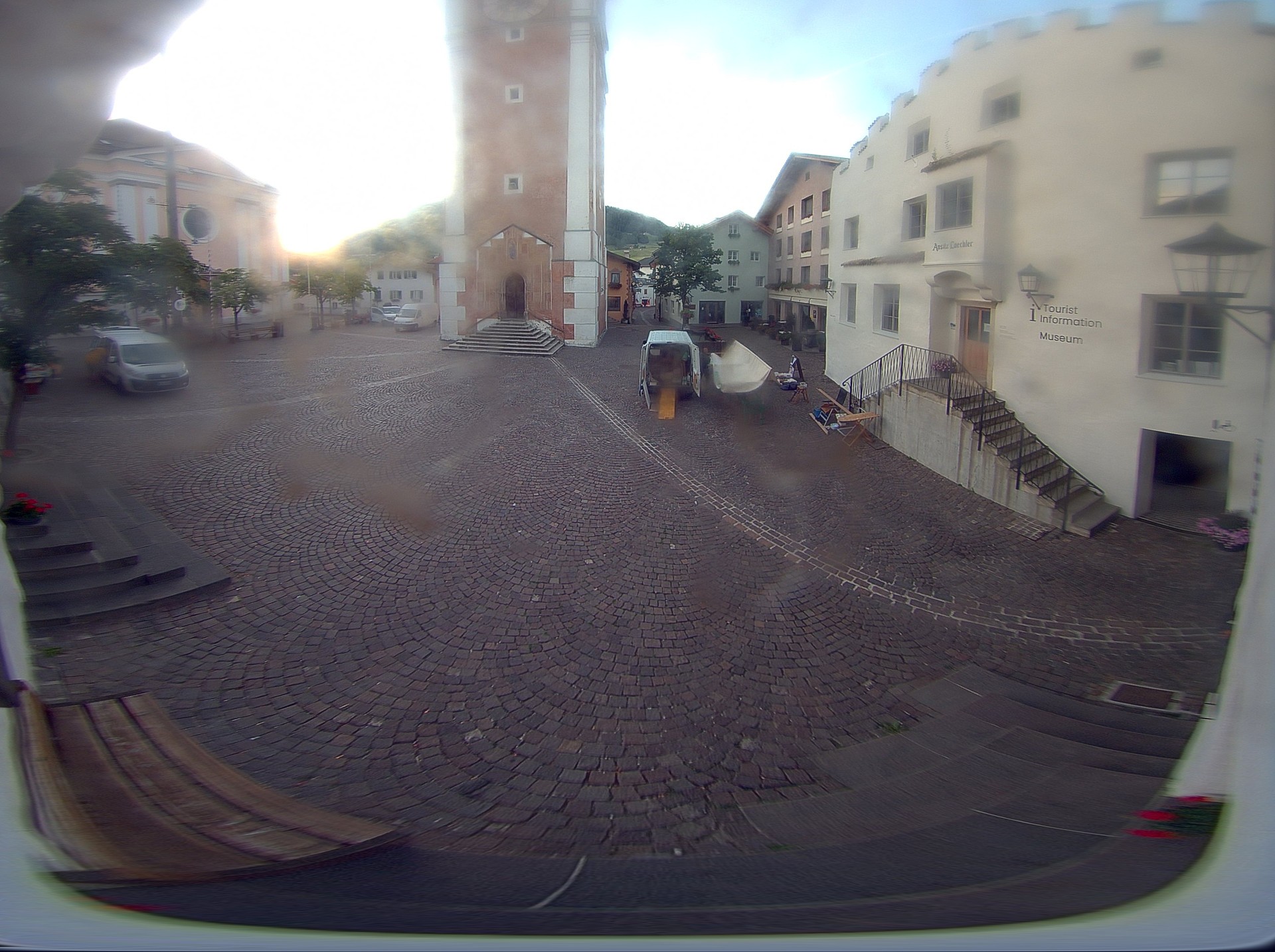 Archived image Webcam Castelrotto/Kastelruth village square, South Tyrol