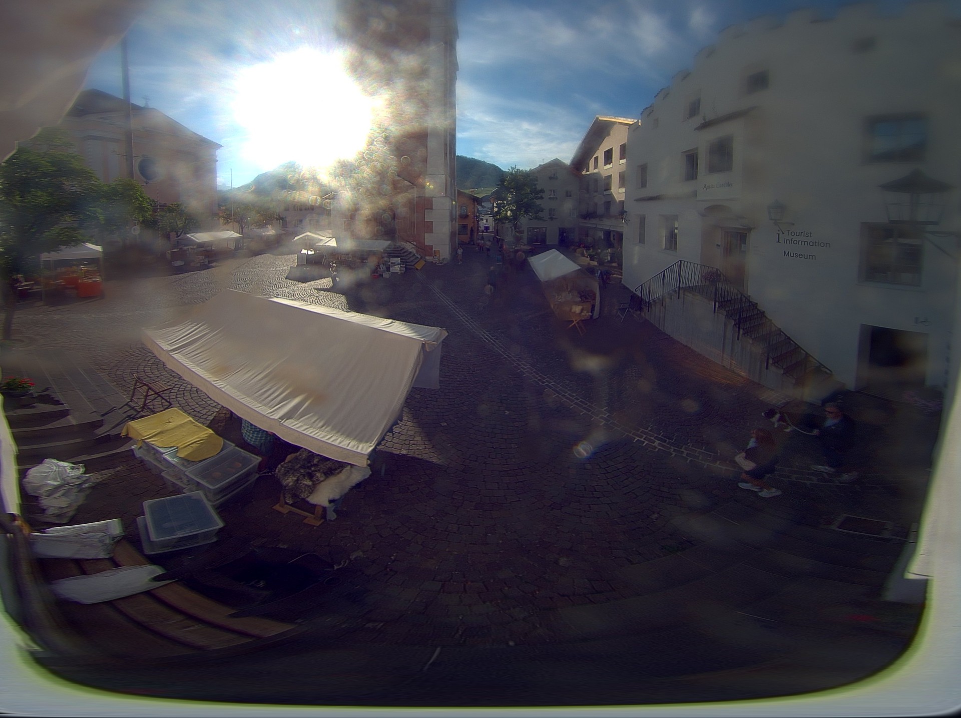 Archived image Webcam Castelrotto/Kastelruth village square, South Tyrol