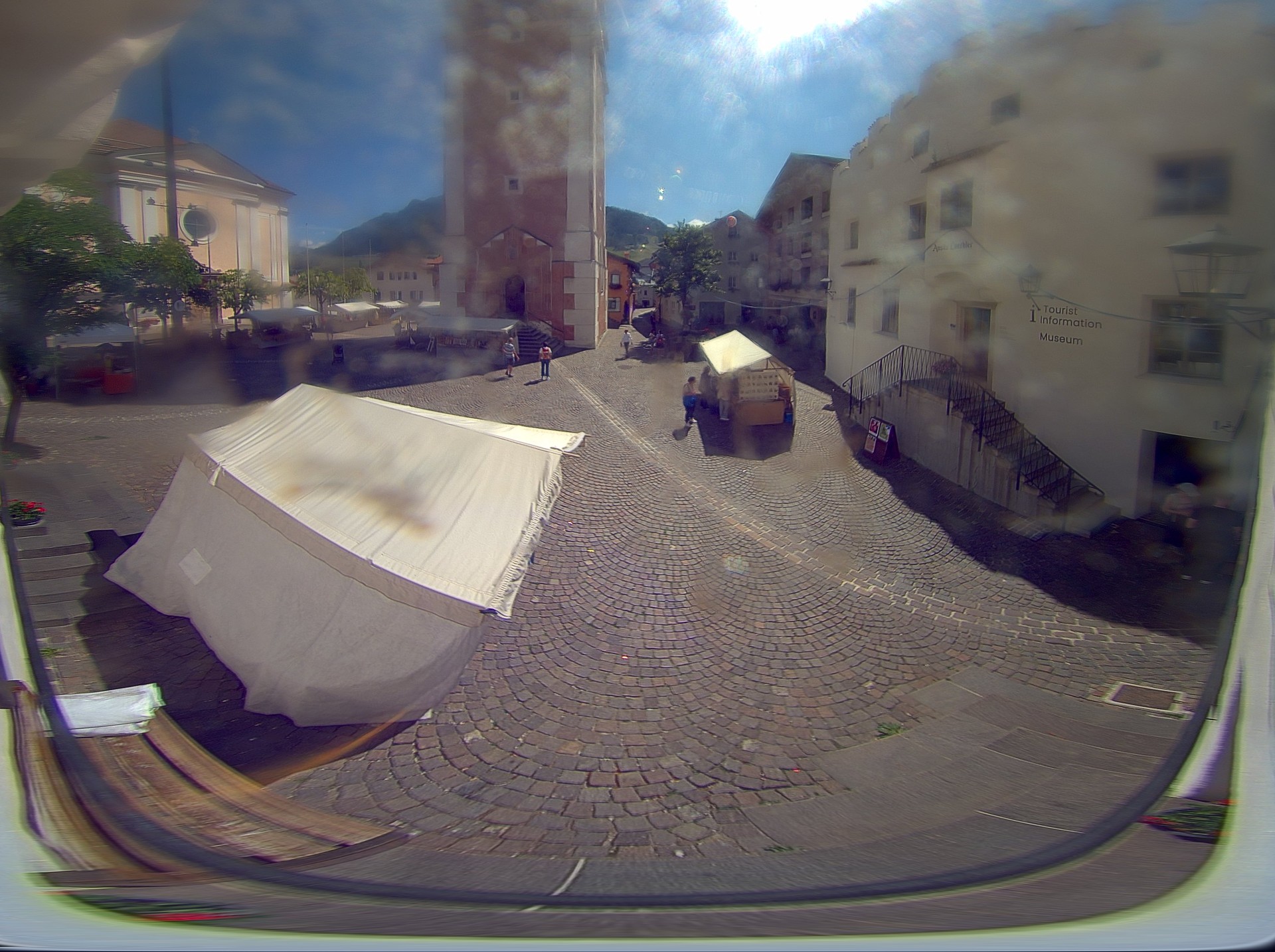 Archived image Webcam Castelrotto/Kastelruth village square, South Tyrol