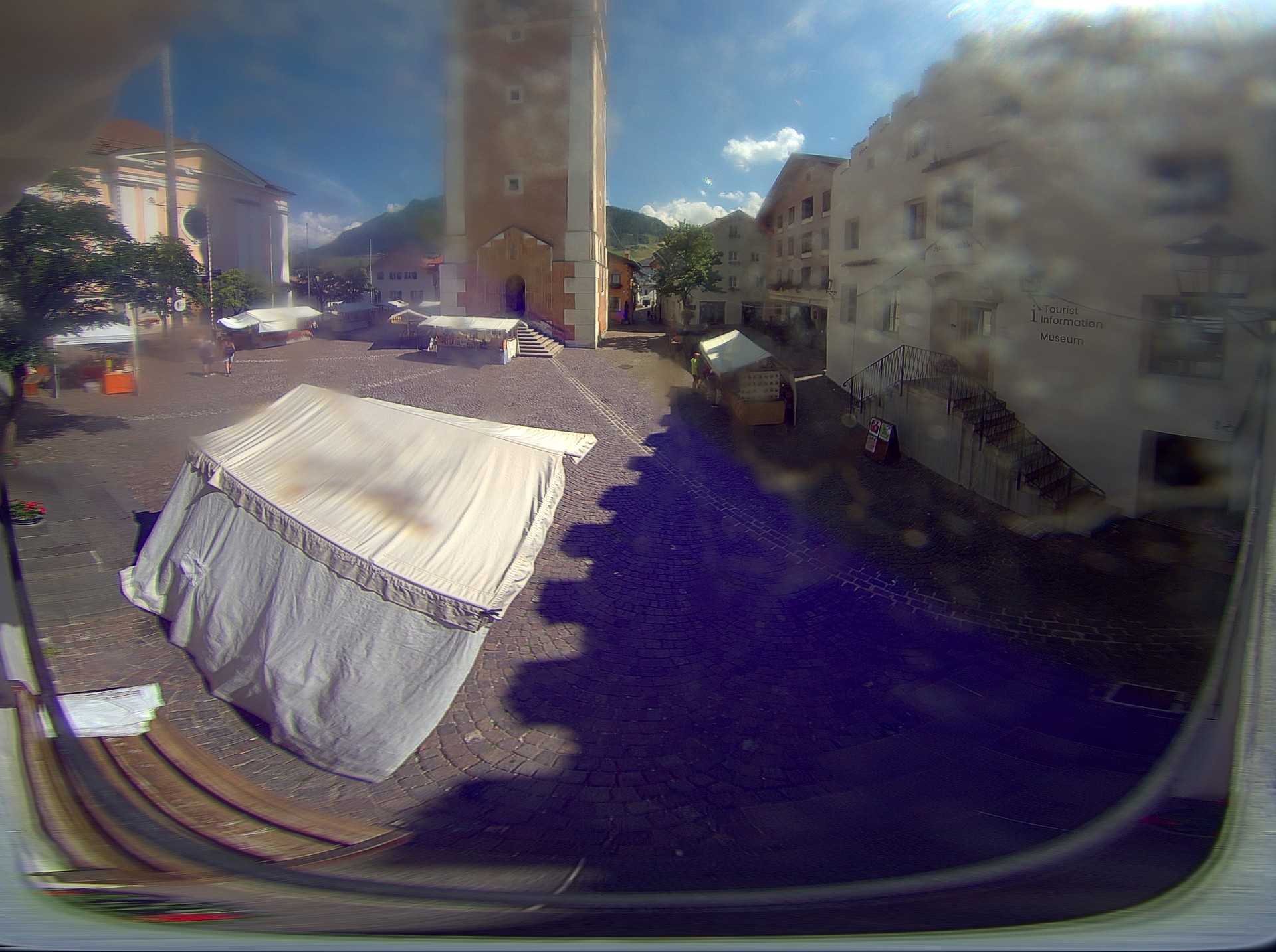 Archived image Webcam Castelrotto/Kastelruth village square, South Tyrol