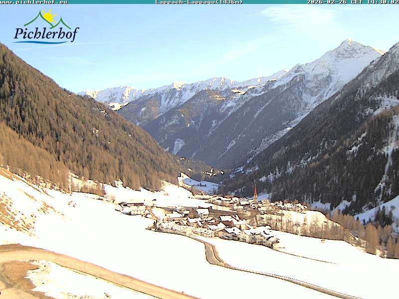 Archived image Webcam hotel Pichlerhof, Ahrntal valley
