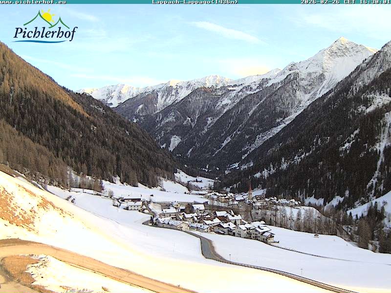 Archived image Webcam hotel Pichlerhof, Ahrntal valley