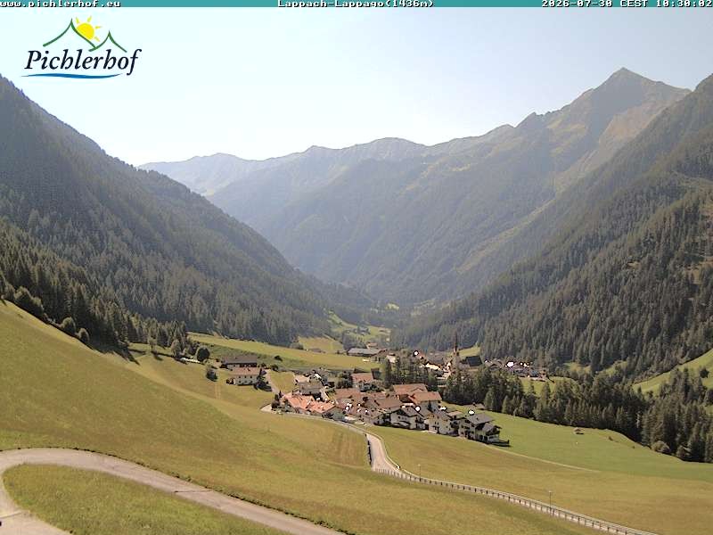 Archived image Webcam hotel Pichlerhof, Ahrntal valley