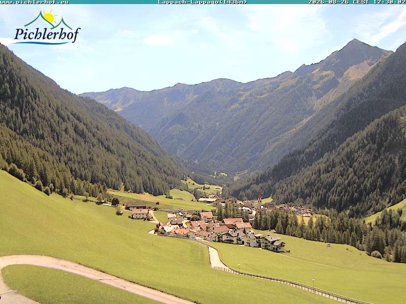 Archived image Webcam hotel Pichlerhof, Ahrntal valley