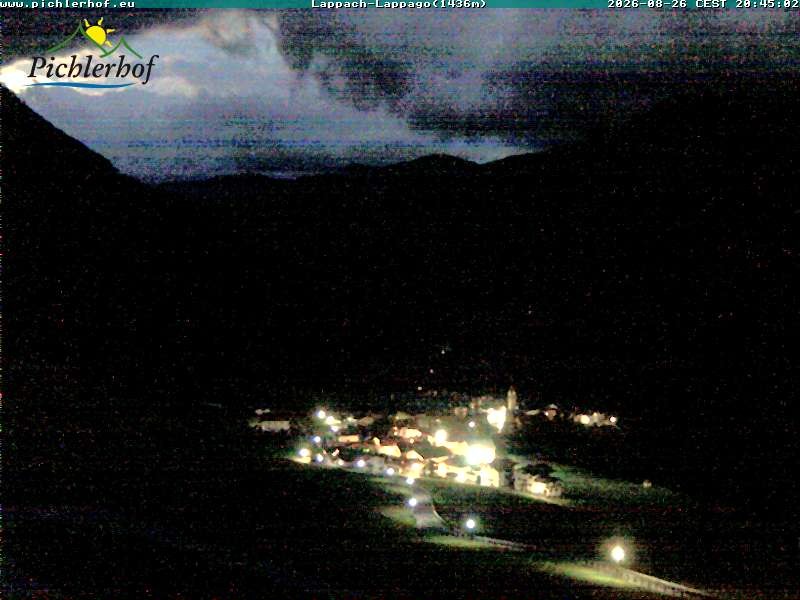 Archived image Webcam hotel Pichlerhof, Ahrntal valley