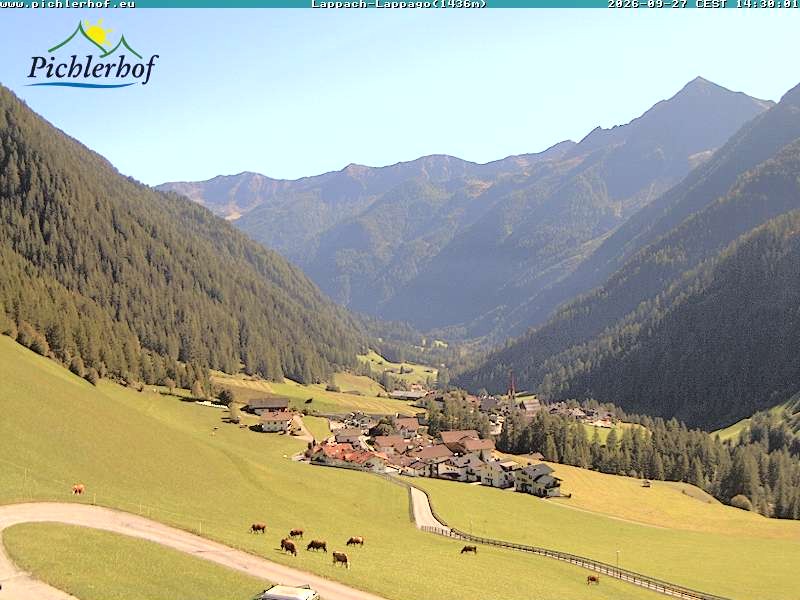 Archiv Foto Webcam Pichlerhof, Tauferer Ahnrtal