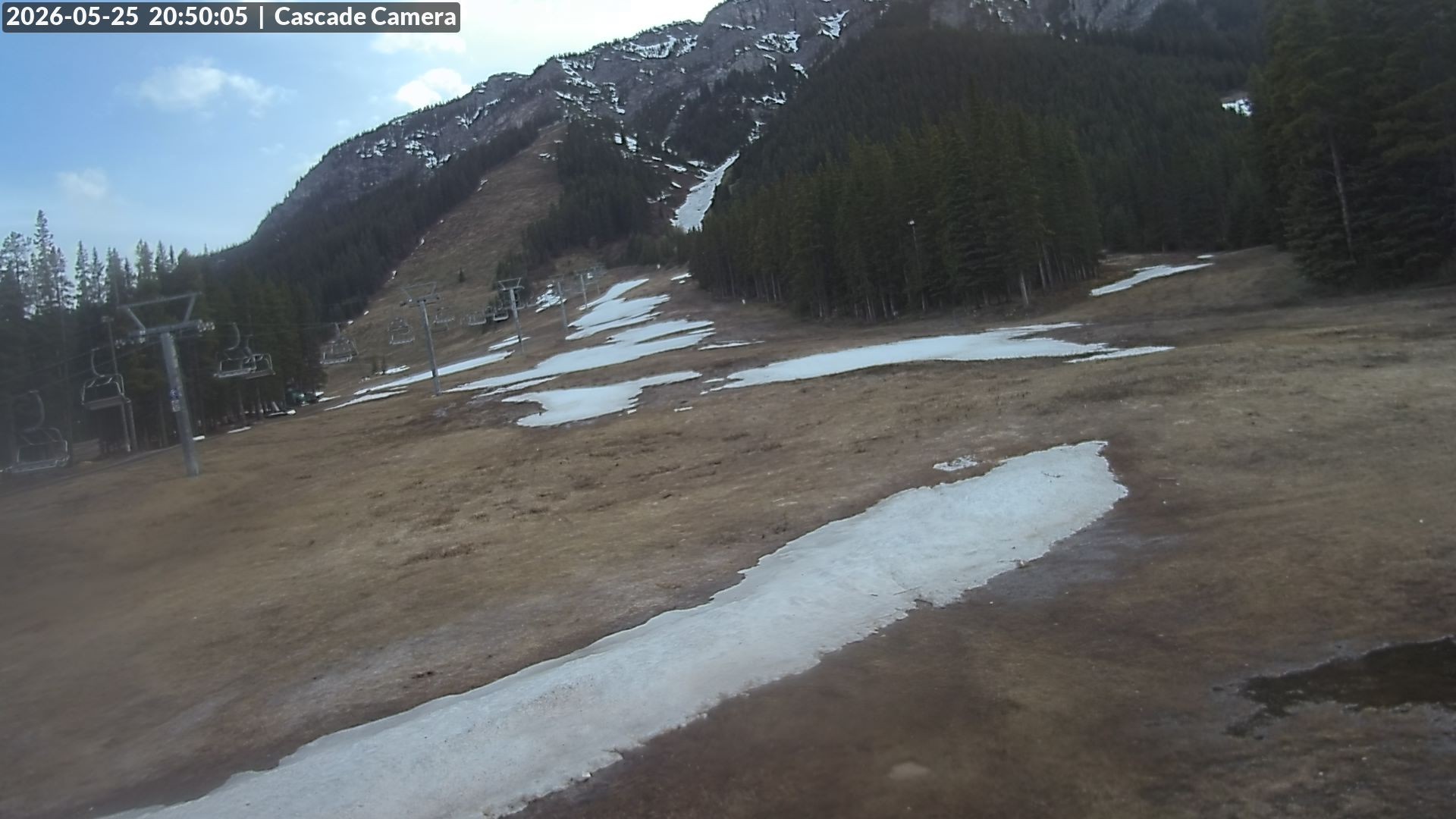 Archived image Webcam Banff Norquay: Cascade Lift