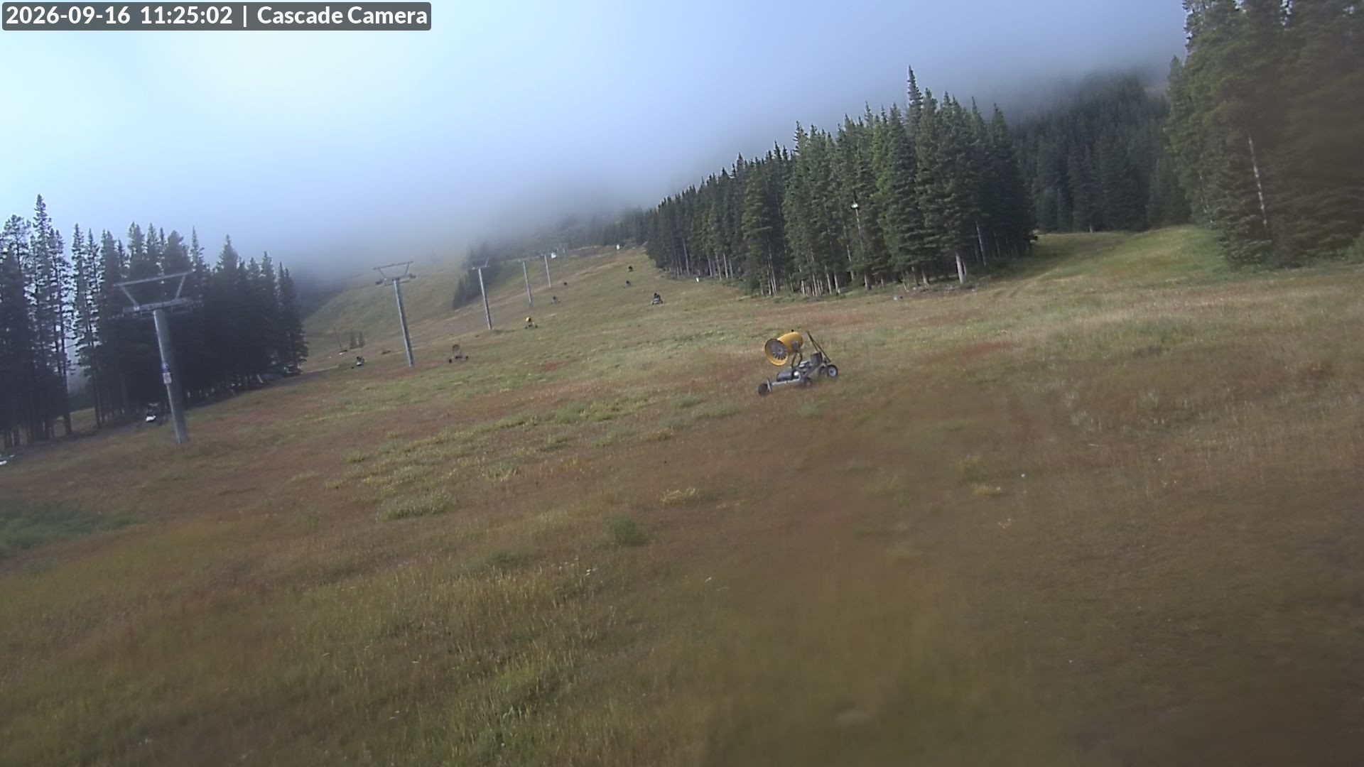 Archiv Foto Webcam Banff Norquay: Cascade Lift
