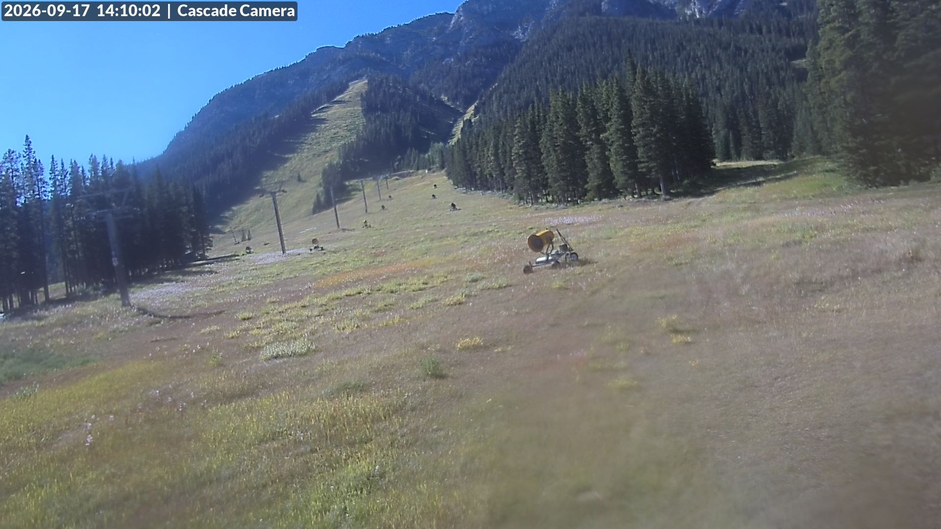 Archiv Foto Webcam Banff Norquay: Cascade Lift