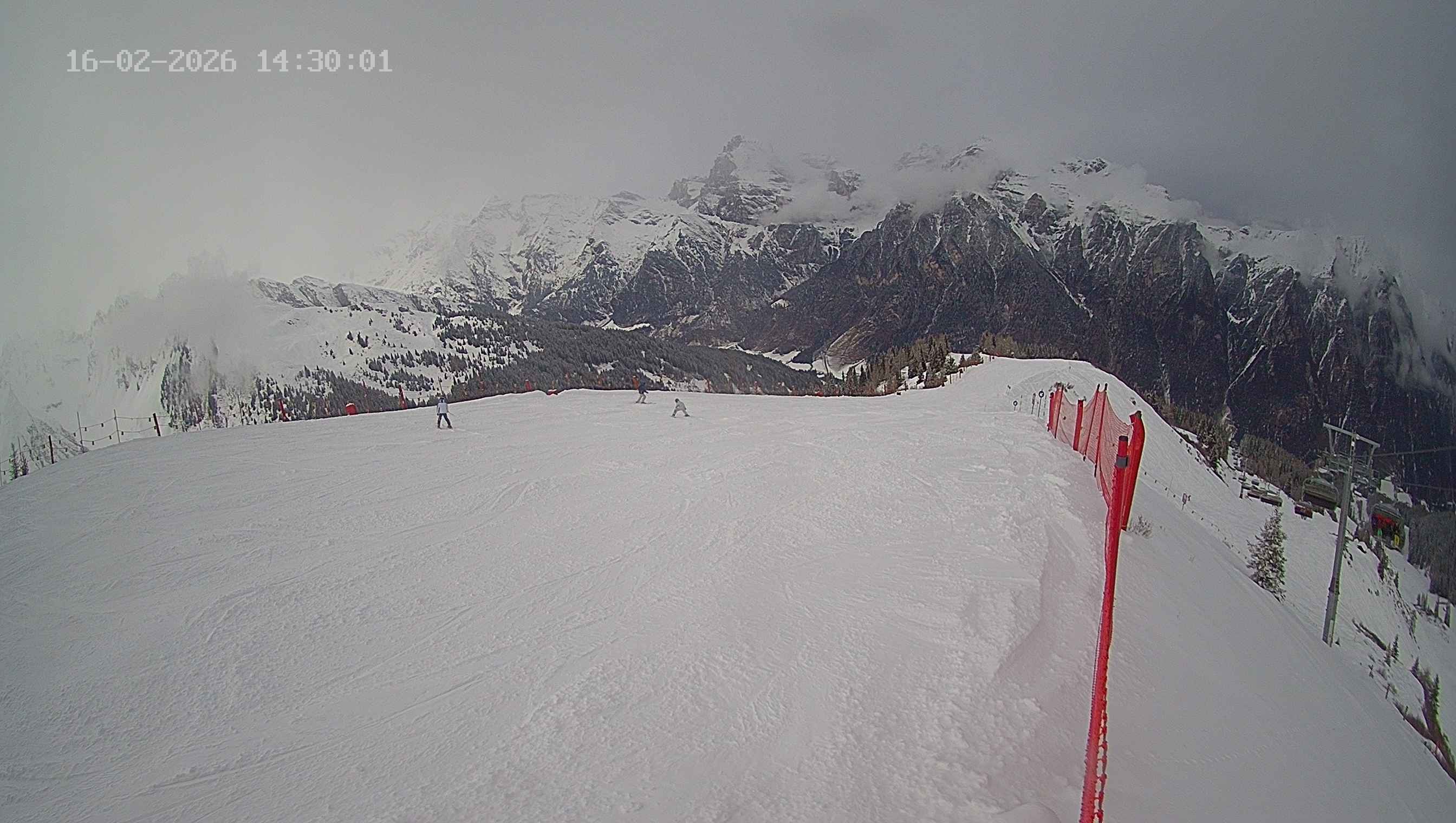 Archiv Foto Webcam Ladurns: Blick von der Bergstation Wastenegg