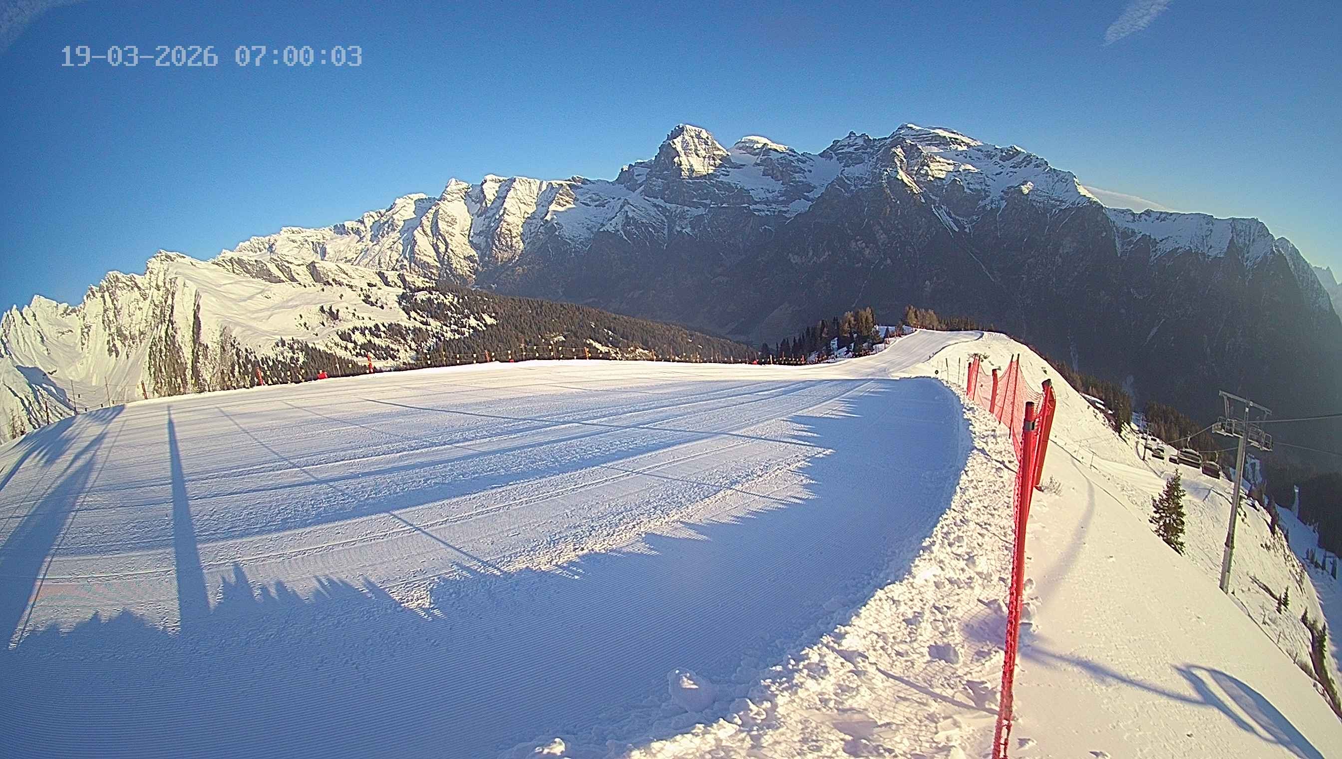 Archived image Webcam Ladurns - Wastenegg Top Station