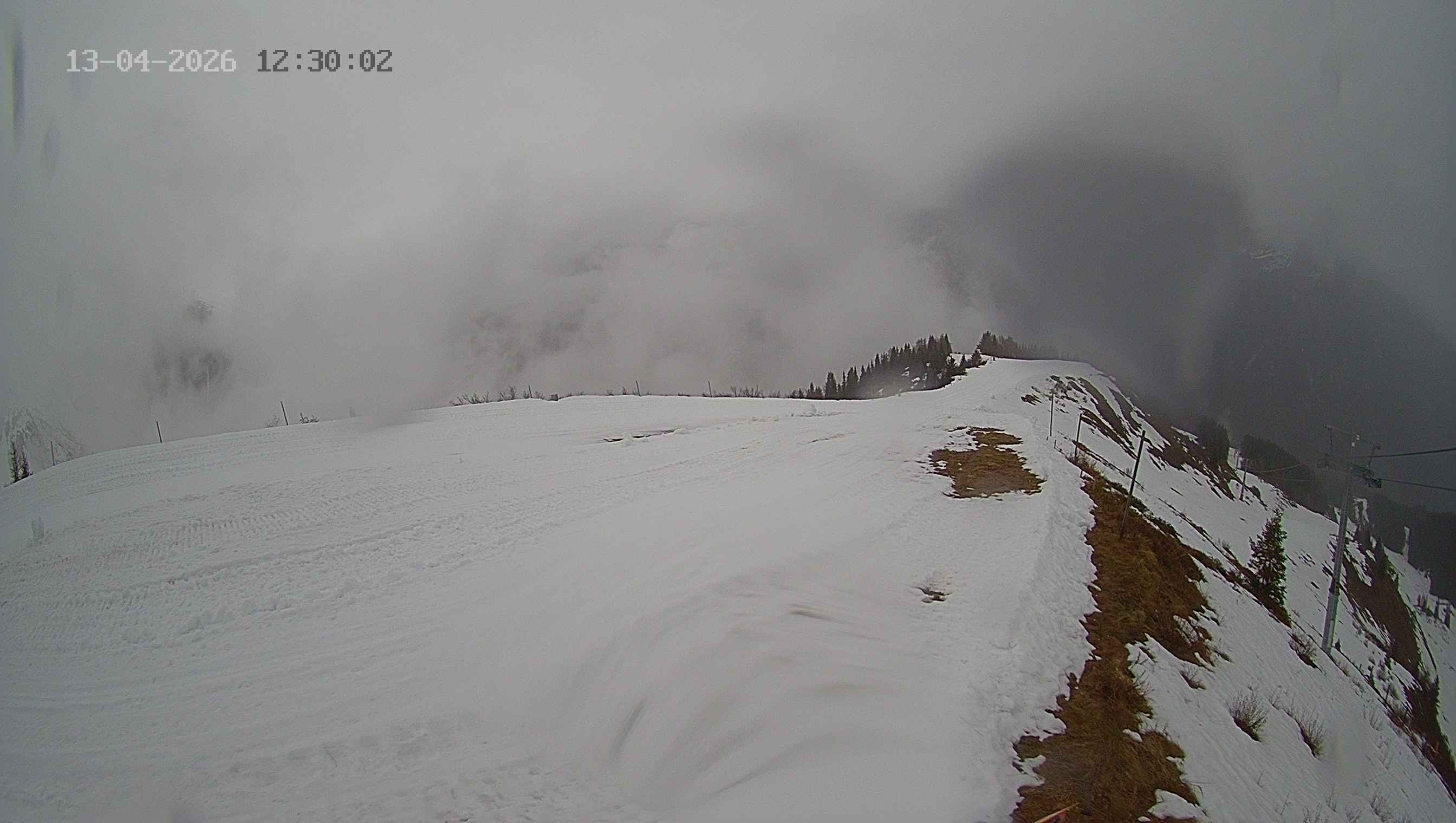 Archived image Webcam Ladurns - Wastenegg Top Station