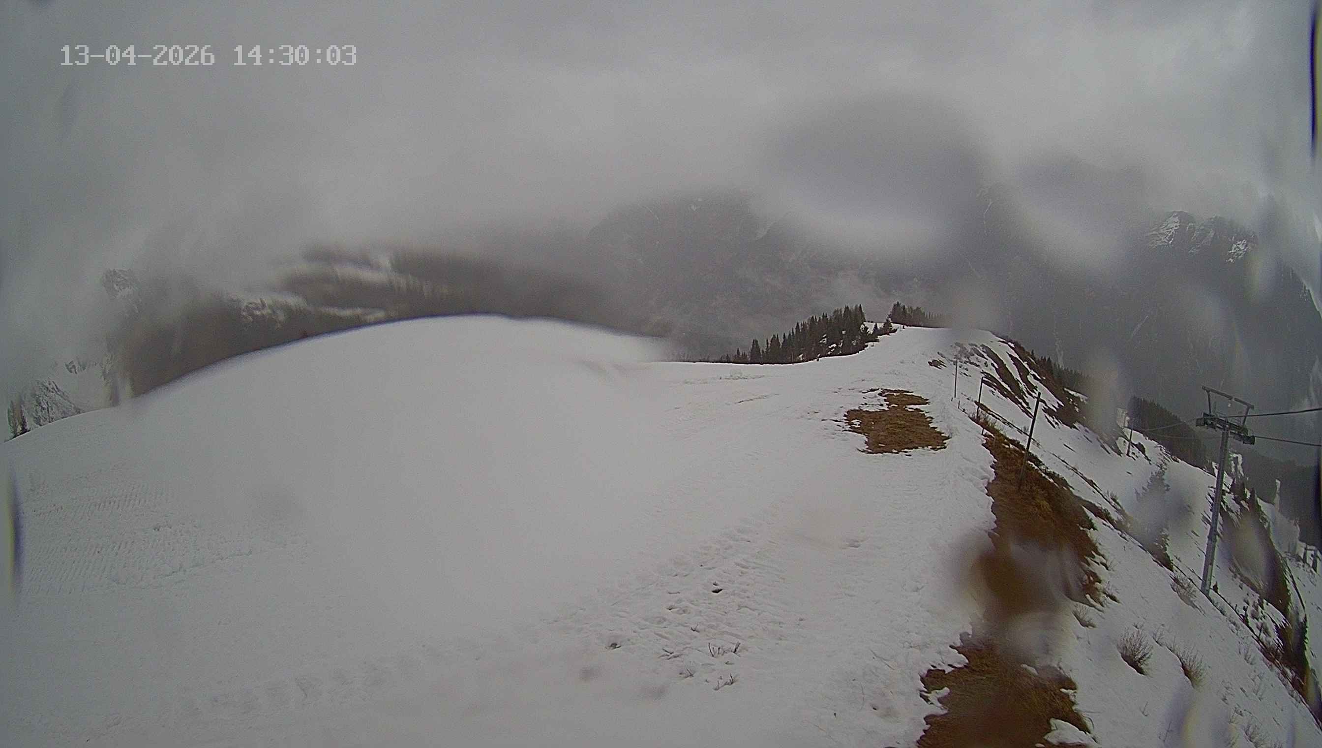 Archived image Webcam Ladurns - Wastenegg Top Station