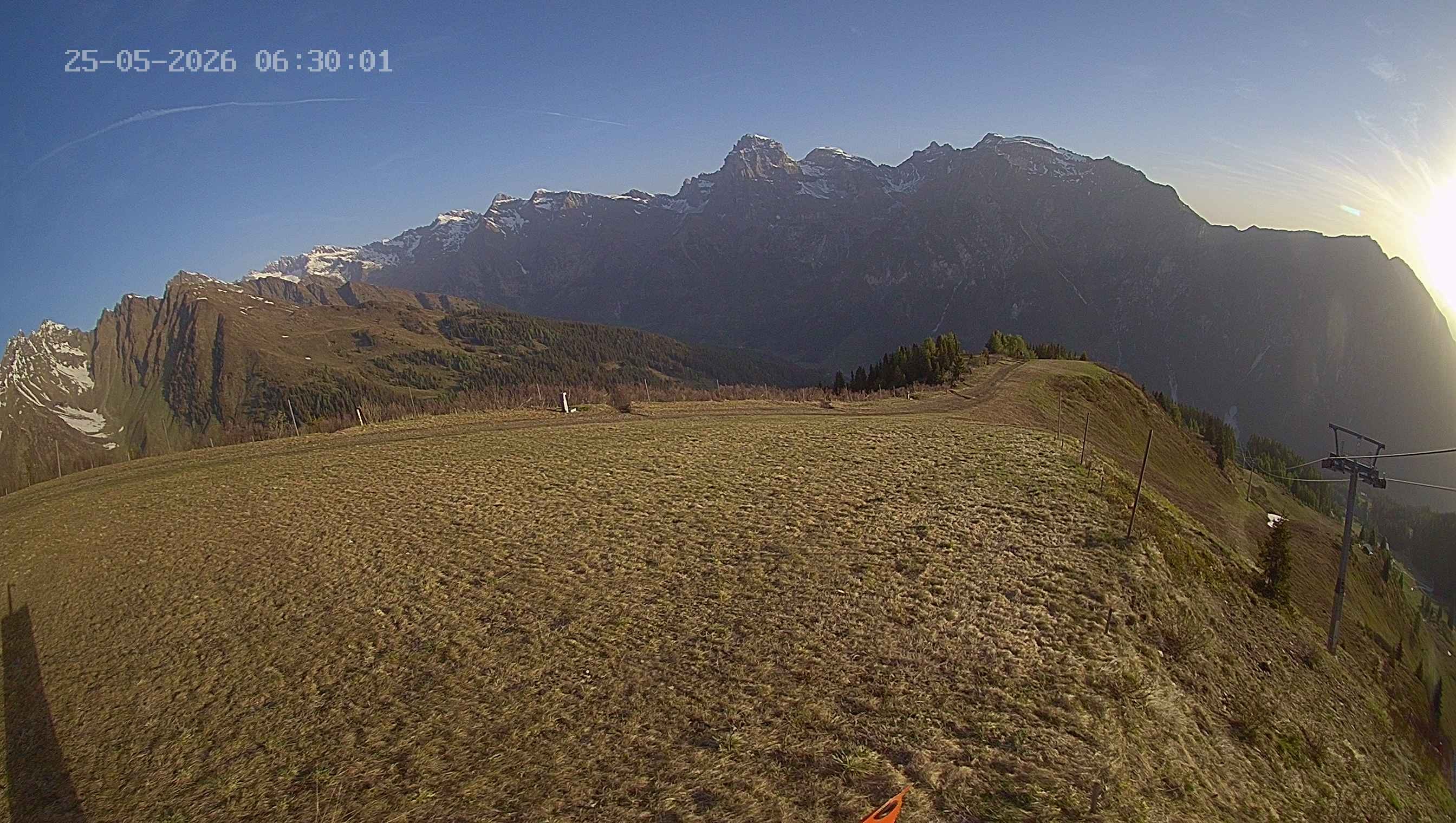 Archived image Webcam Ladurns - Wastenegg Top Station