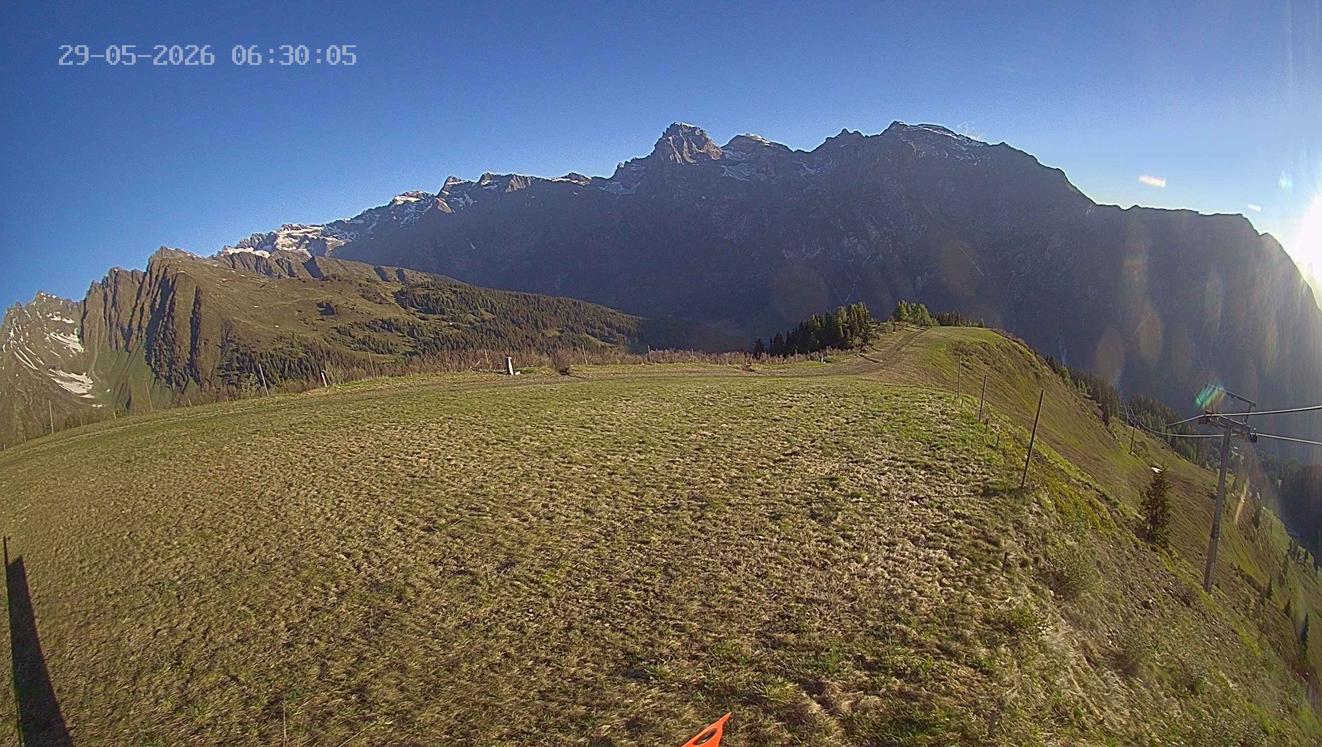Archived image Webcam Ladurns - Wastenegg Top Station