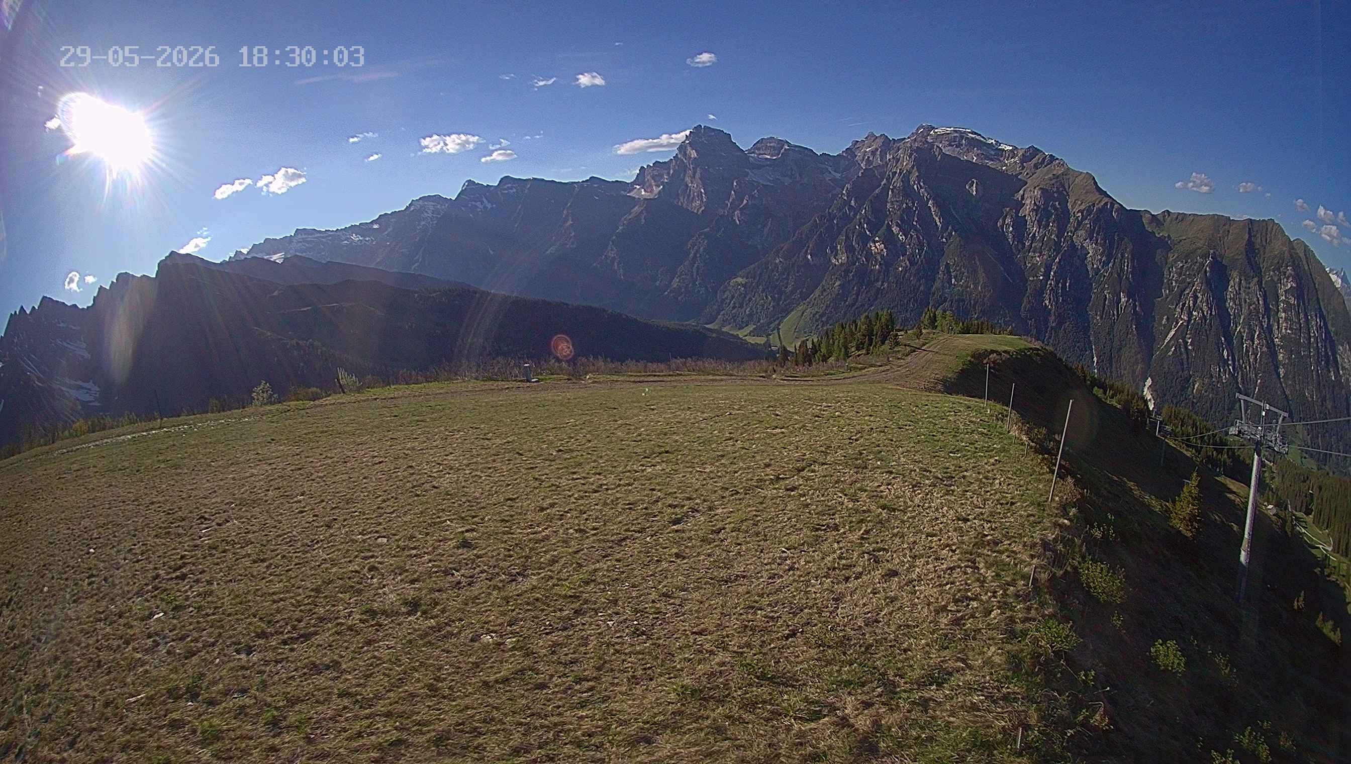 Archived image Webcam Ladurns - Wastenegg Top Station