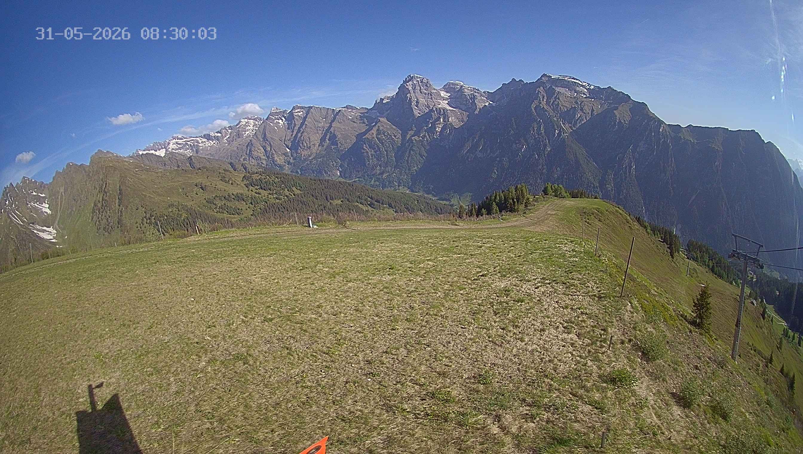 Archived image Webcam Ladurns - Wastenegg Top Station