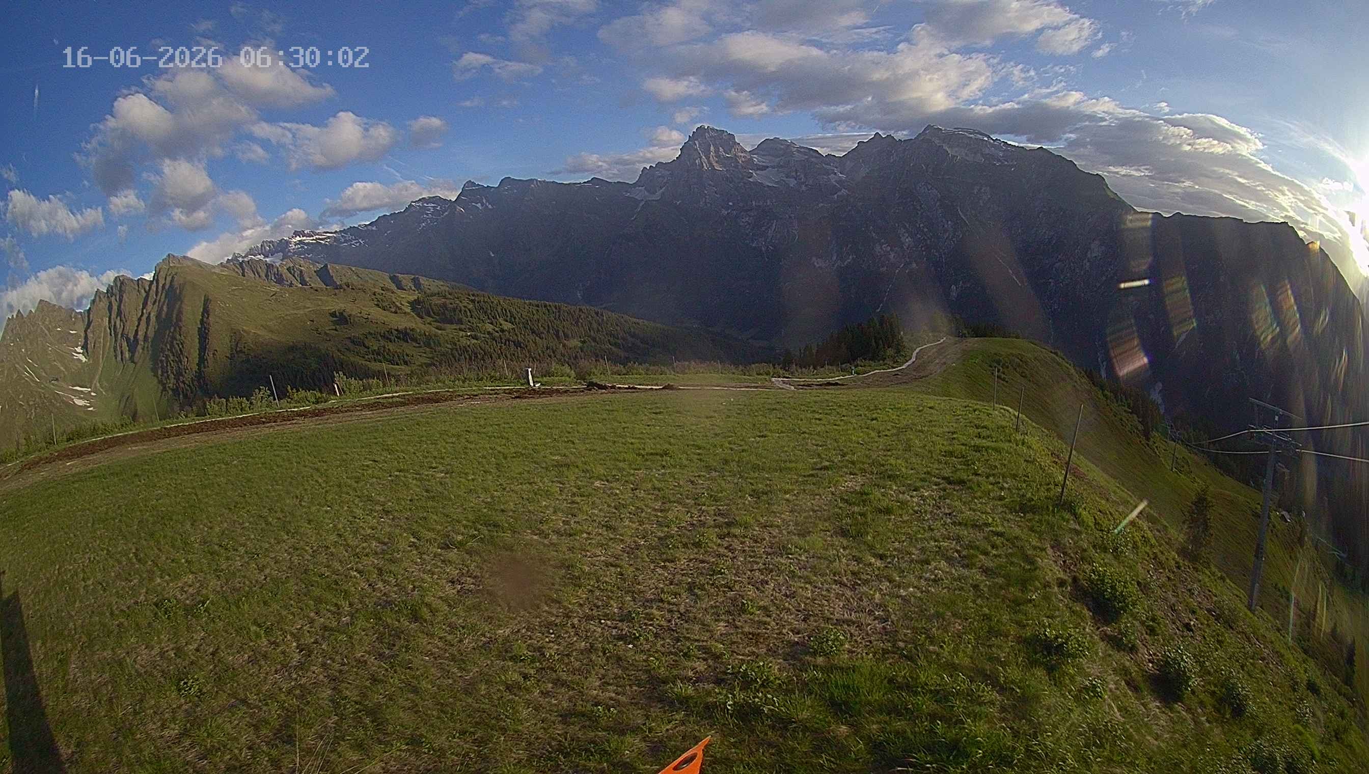 Archived image Webcam Ladurns - Wastenegg Top Station
