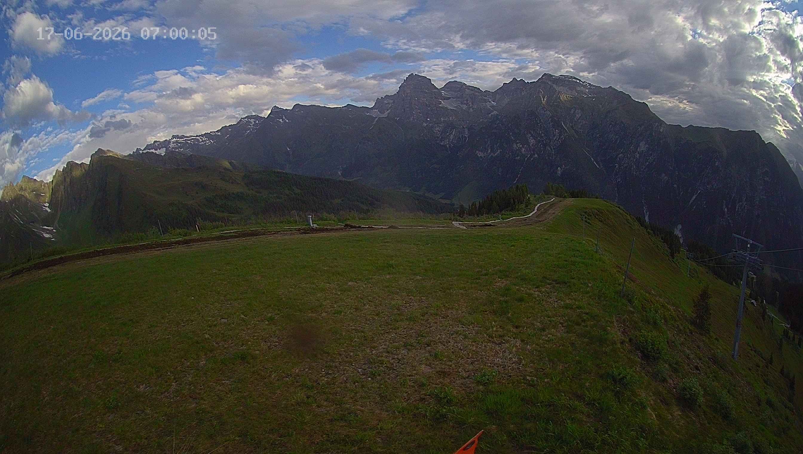 Archived image Webcam Ladurns - Wastenegg Top Station