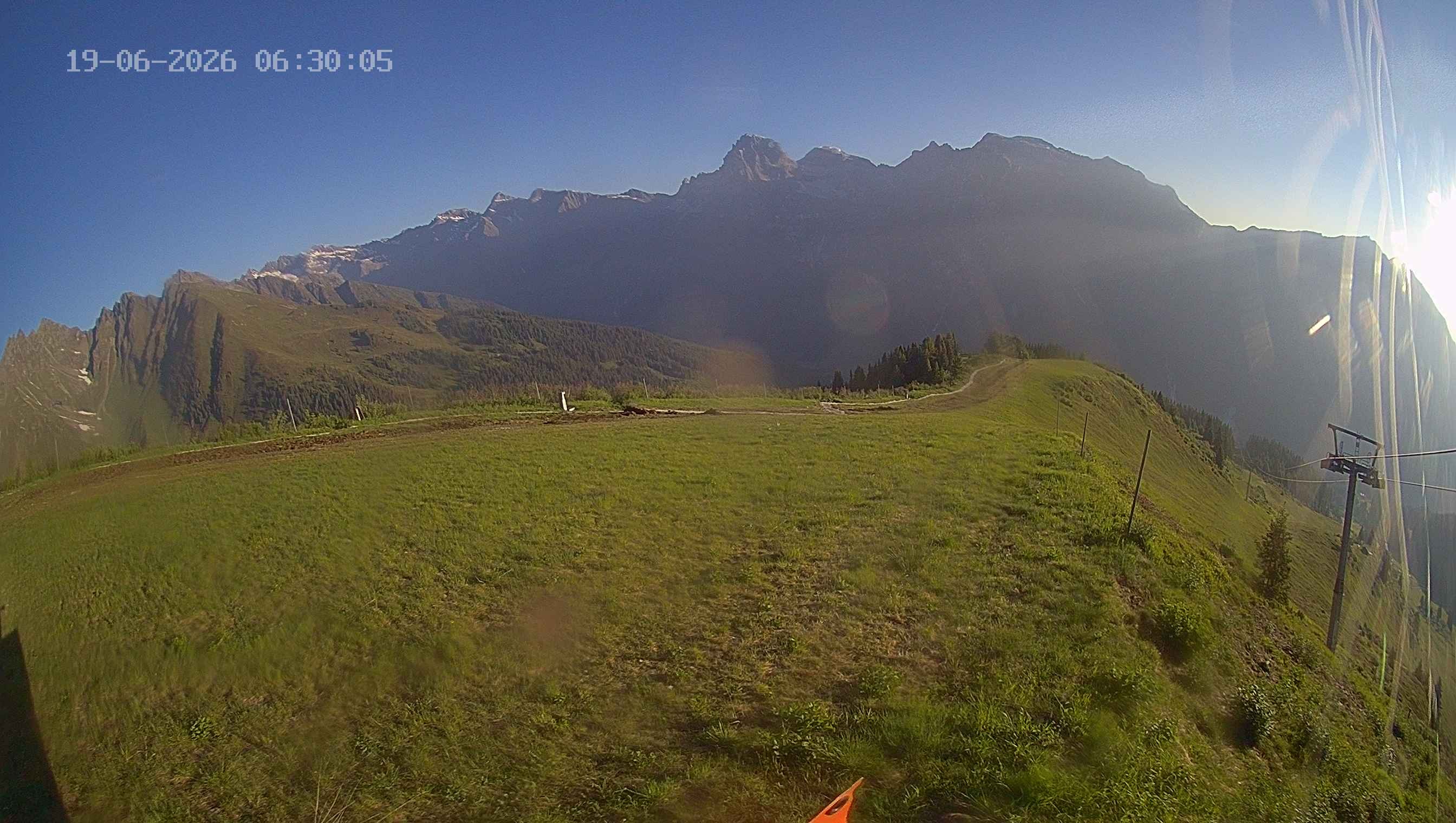 Archived image Webcam Ladurns - Wastenegg Top Station