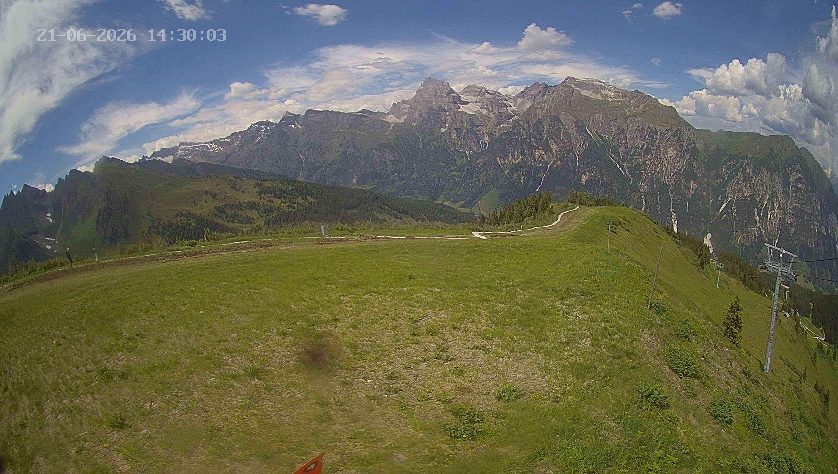Archived image Webcam Ladurns - Wastenegg Top Station