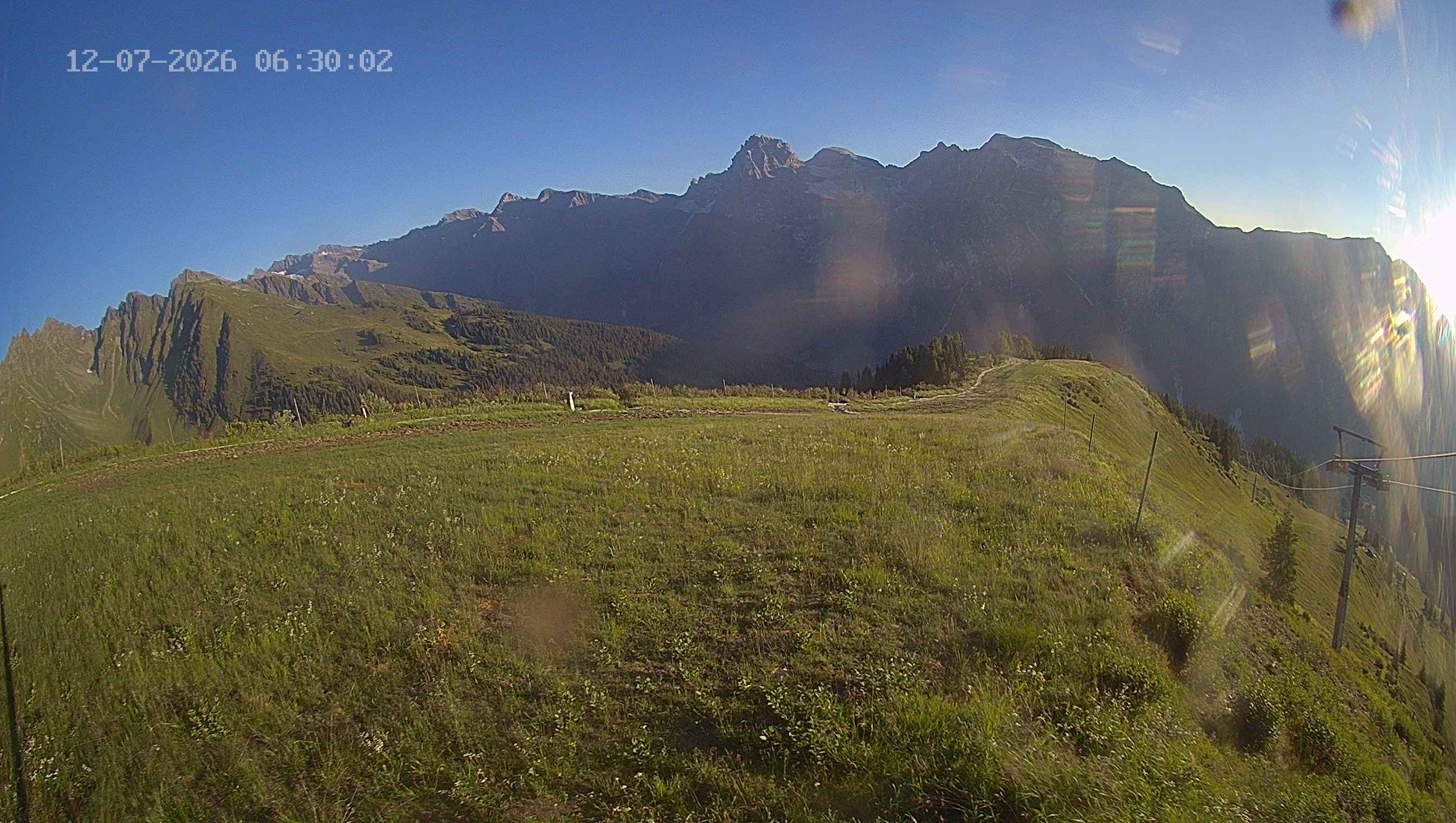 Archived image Webcam Ladurns - Wastenegg Top Station