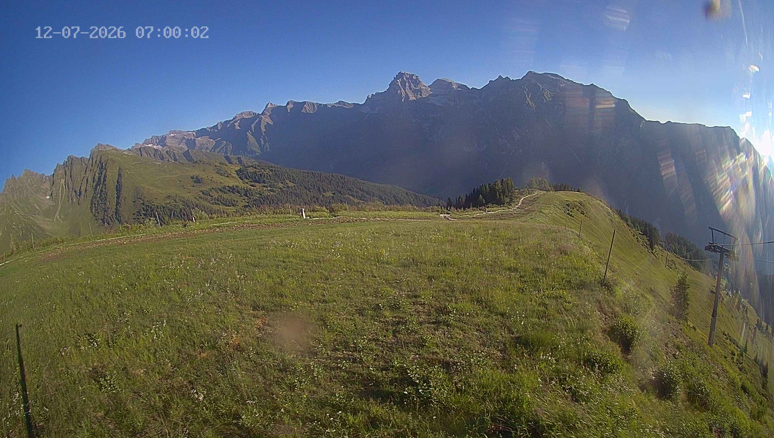 Archived image Webcam Ladurns - Wastenegg Top Station