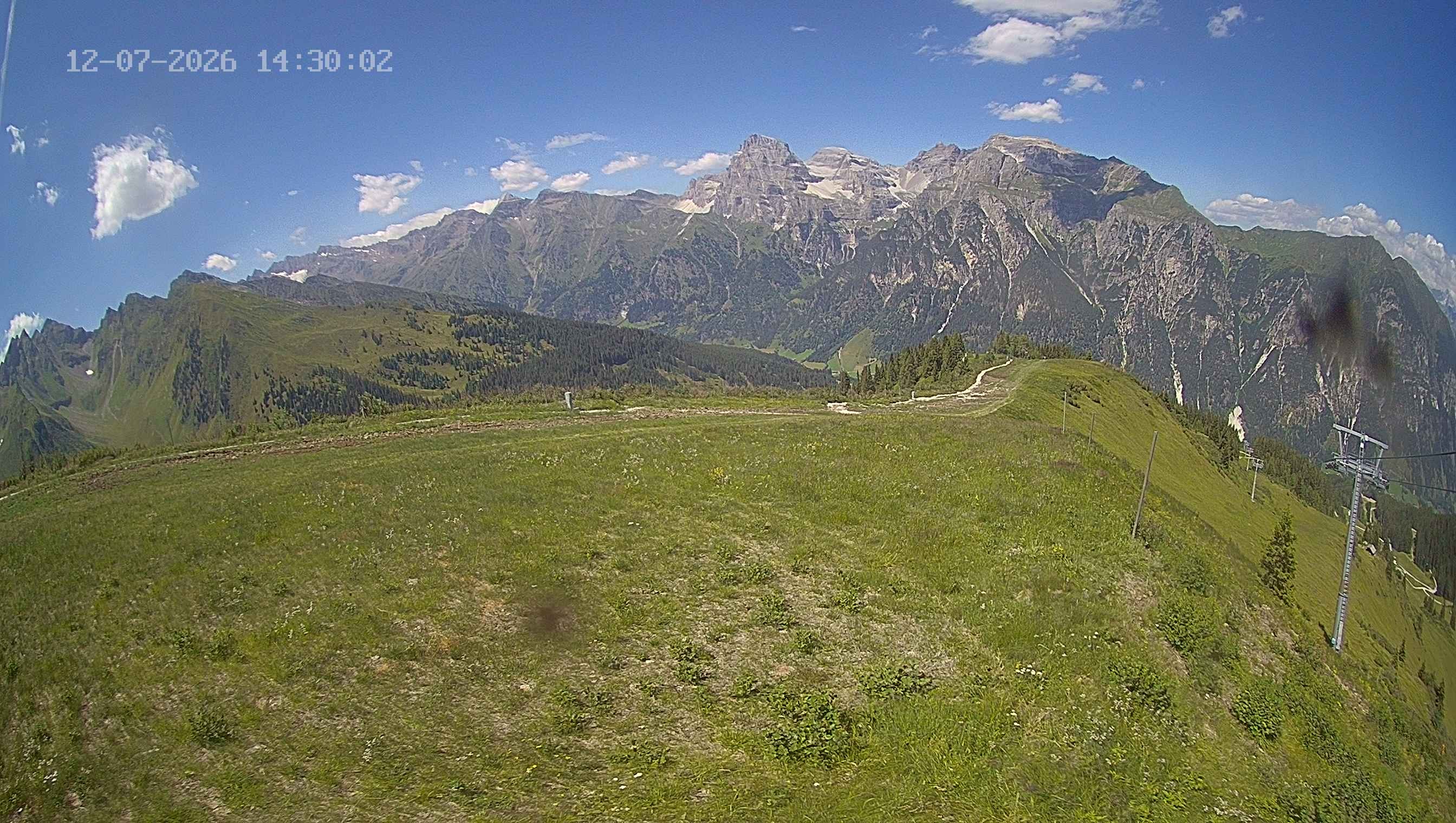 Archived image Webcam Ladurns - Wastenegg Top Station