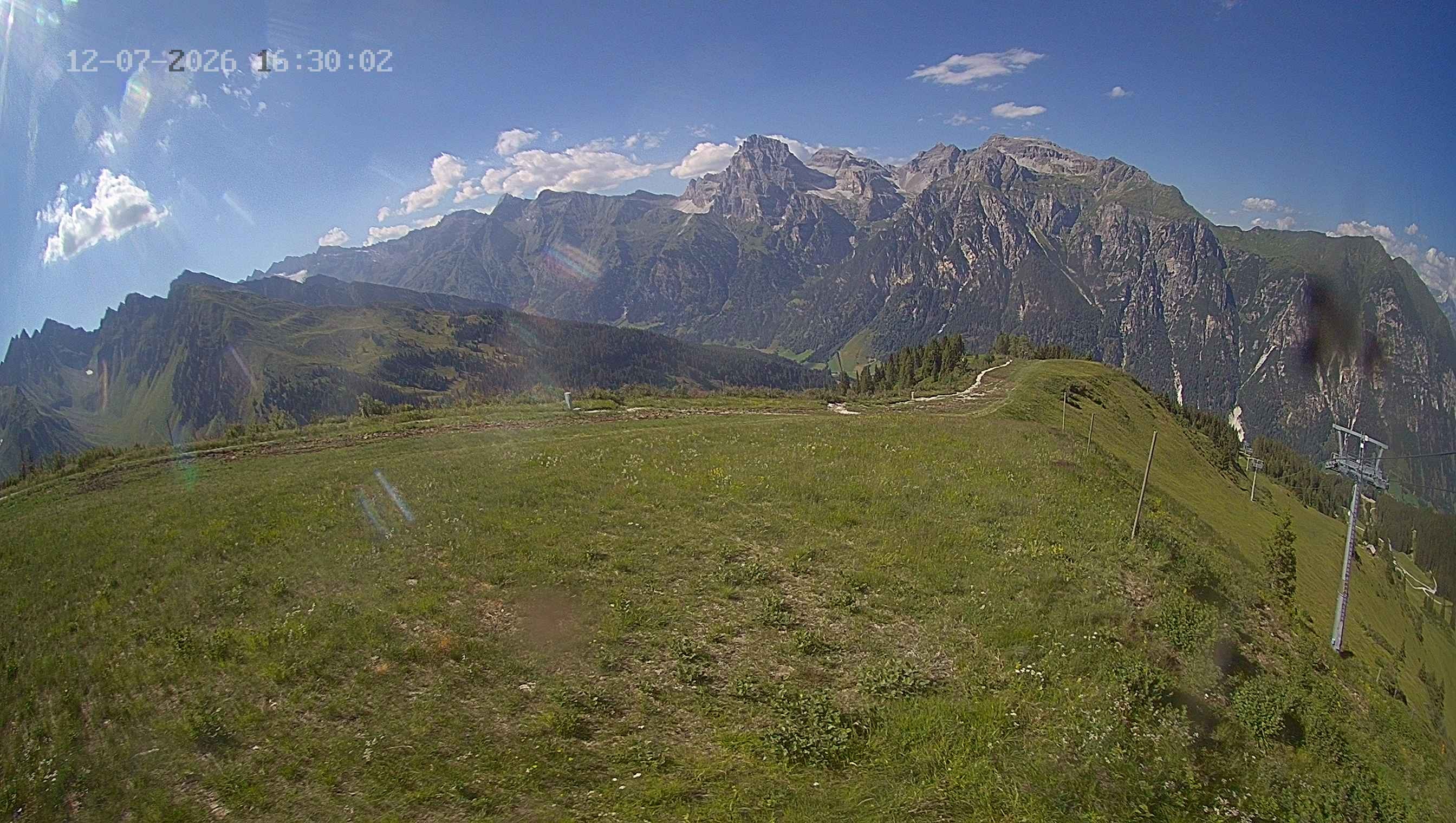 Archived image Webcam Ladurns - Wastenegg Top Station