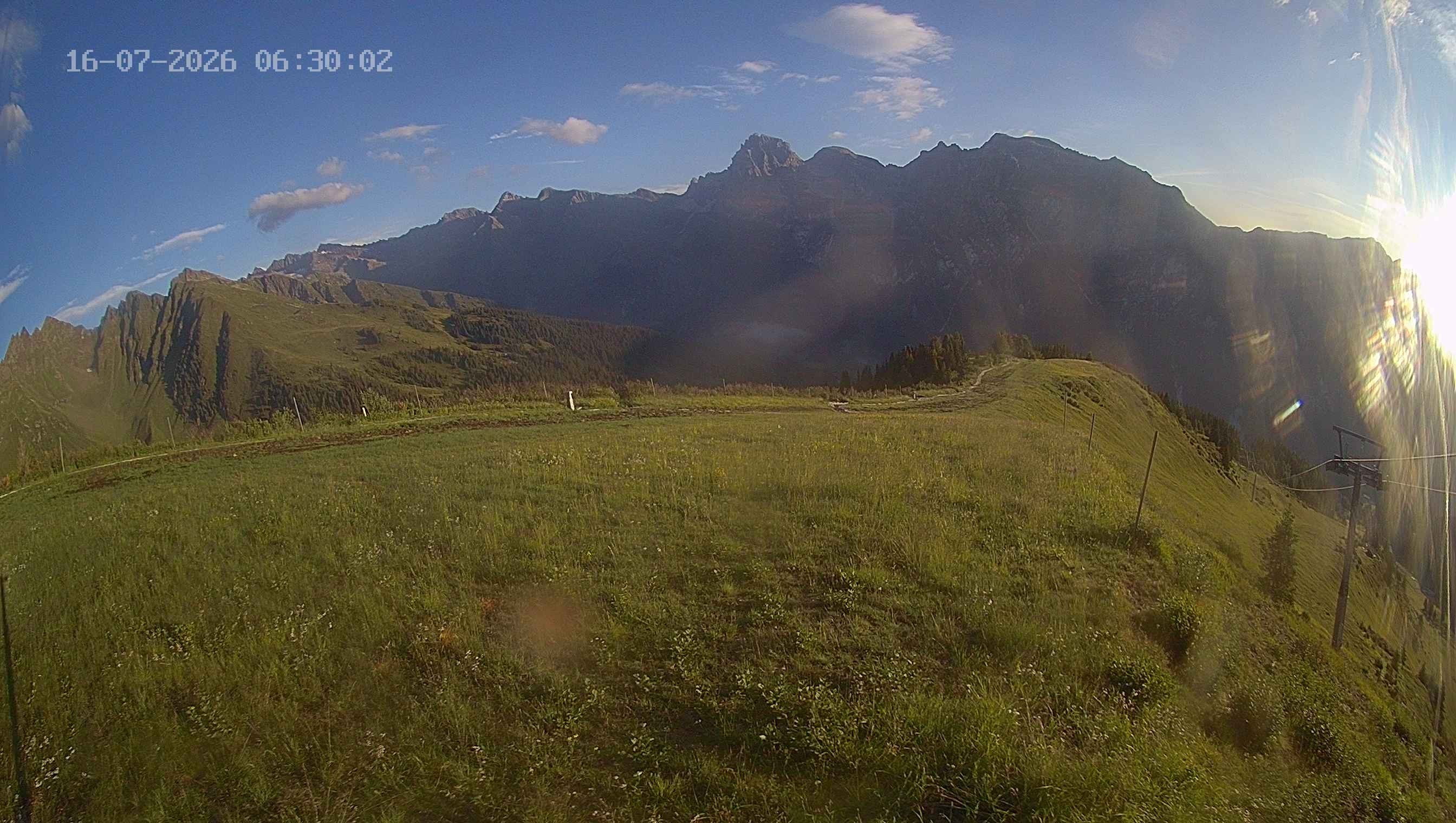 Archived image Webcam Ladurns - Wastenegg Top Station