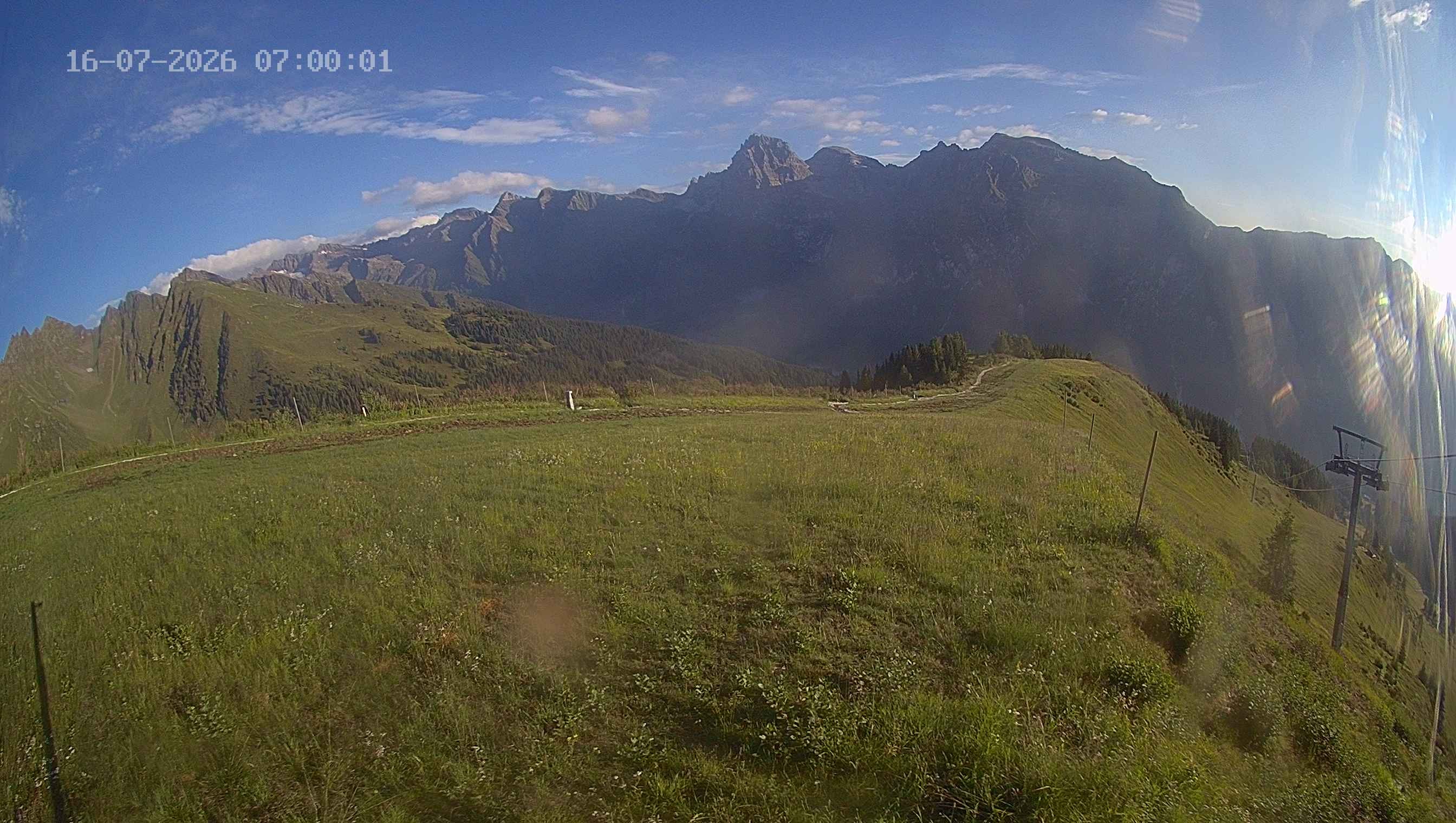 Archived image Webcam Ladurns - Wastenegg Top Station