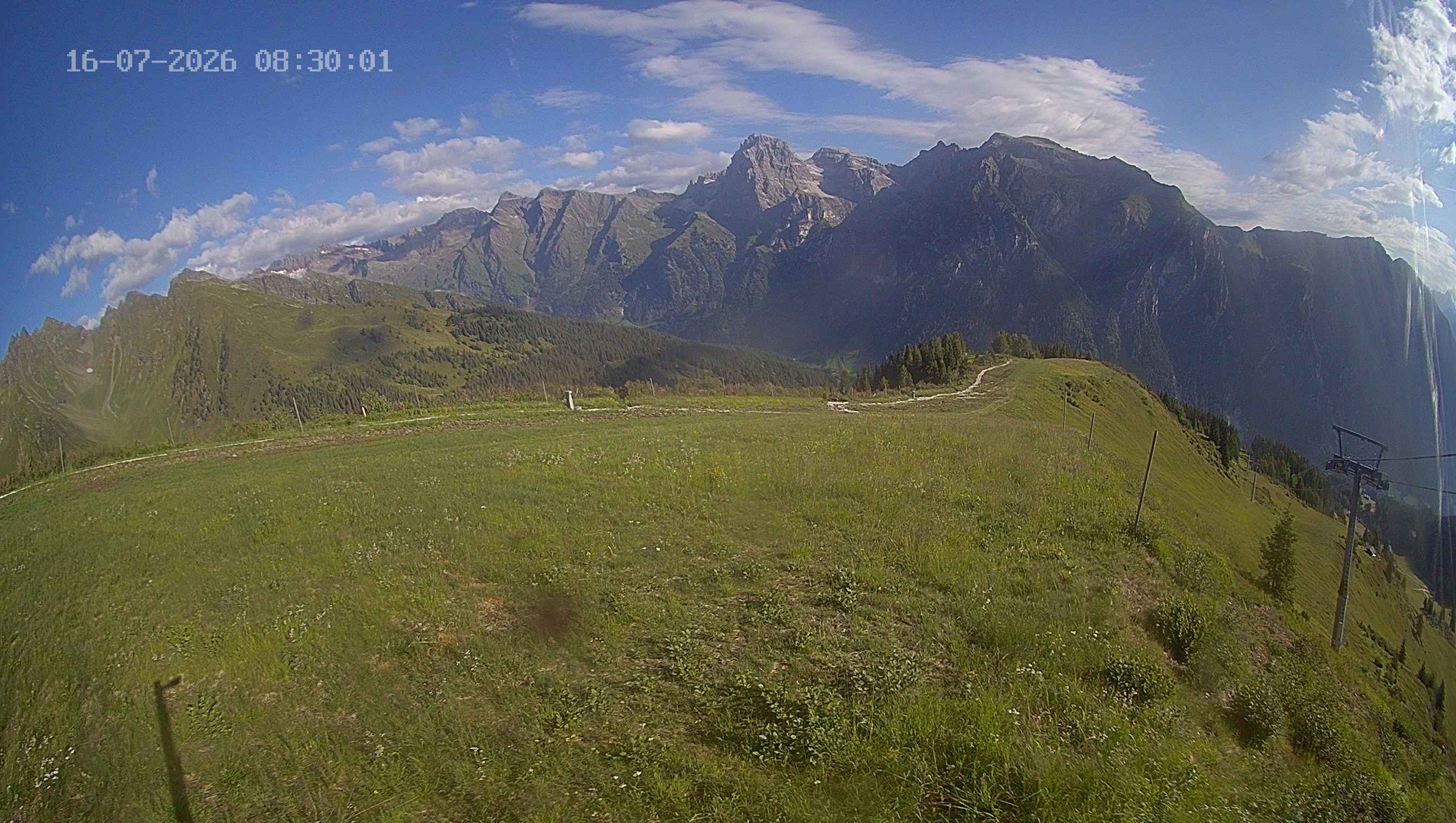 Archived image Webcam Ladurns - Wastenegg Top Station