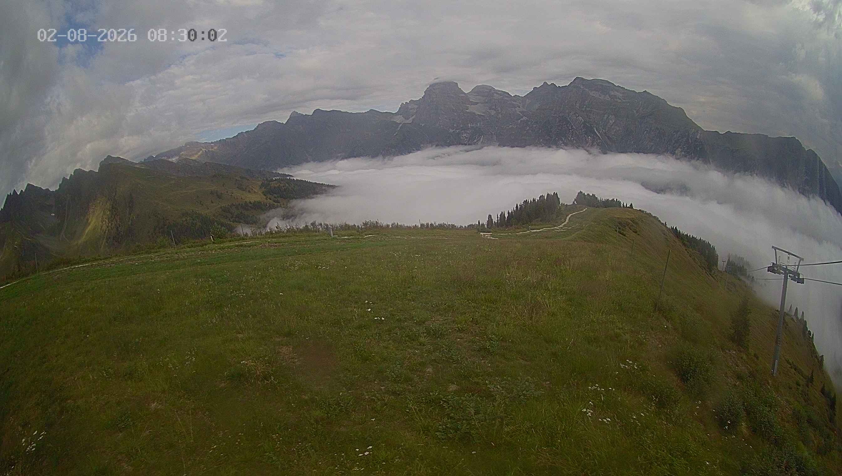 Archived image Webcam Ladurns - Wastenegg Top Station